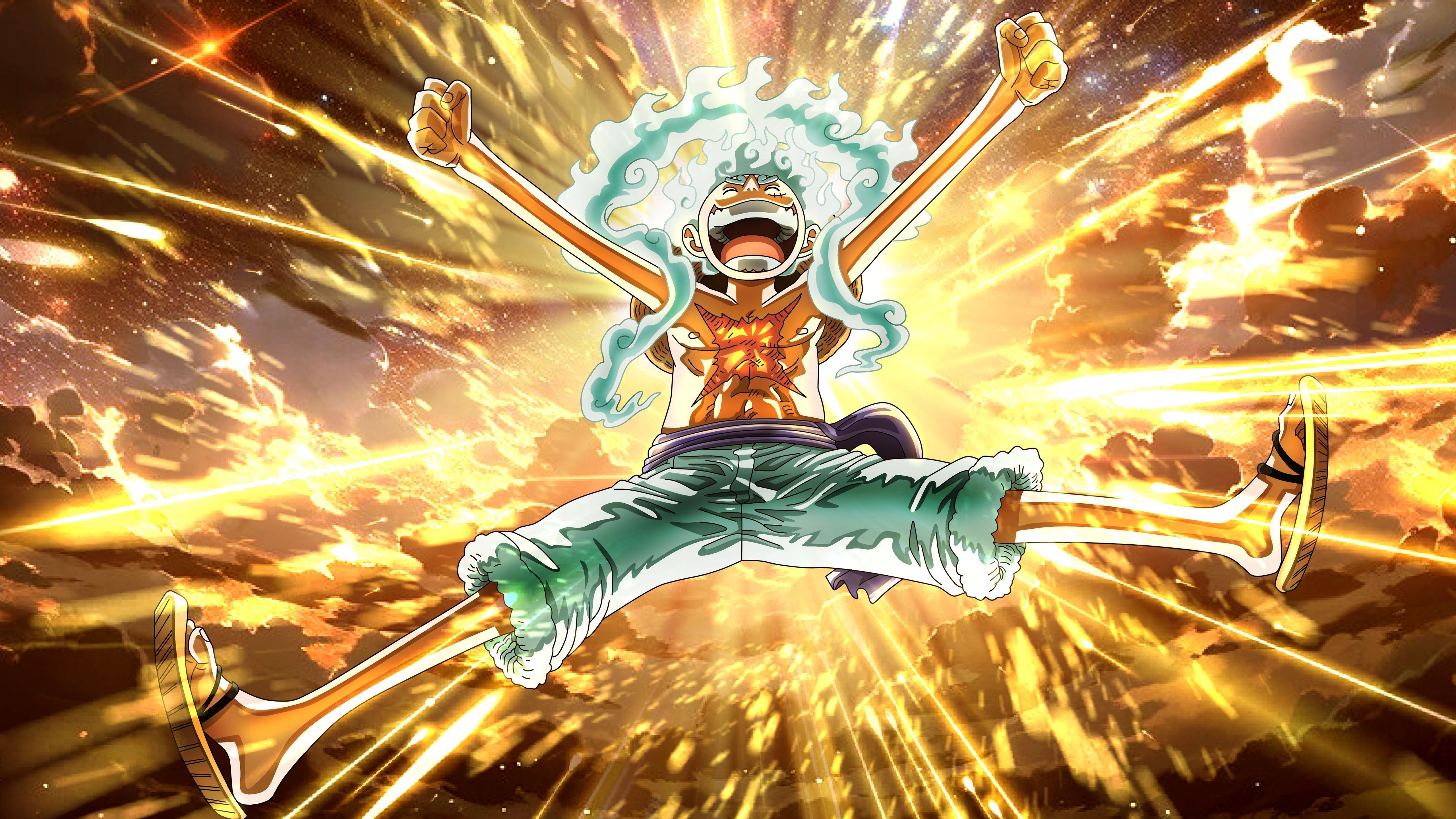 5120x2880 Luffy Gear 5 Wallpaper and Background