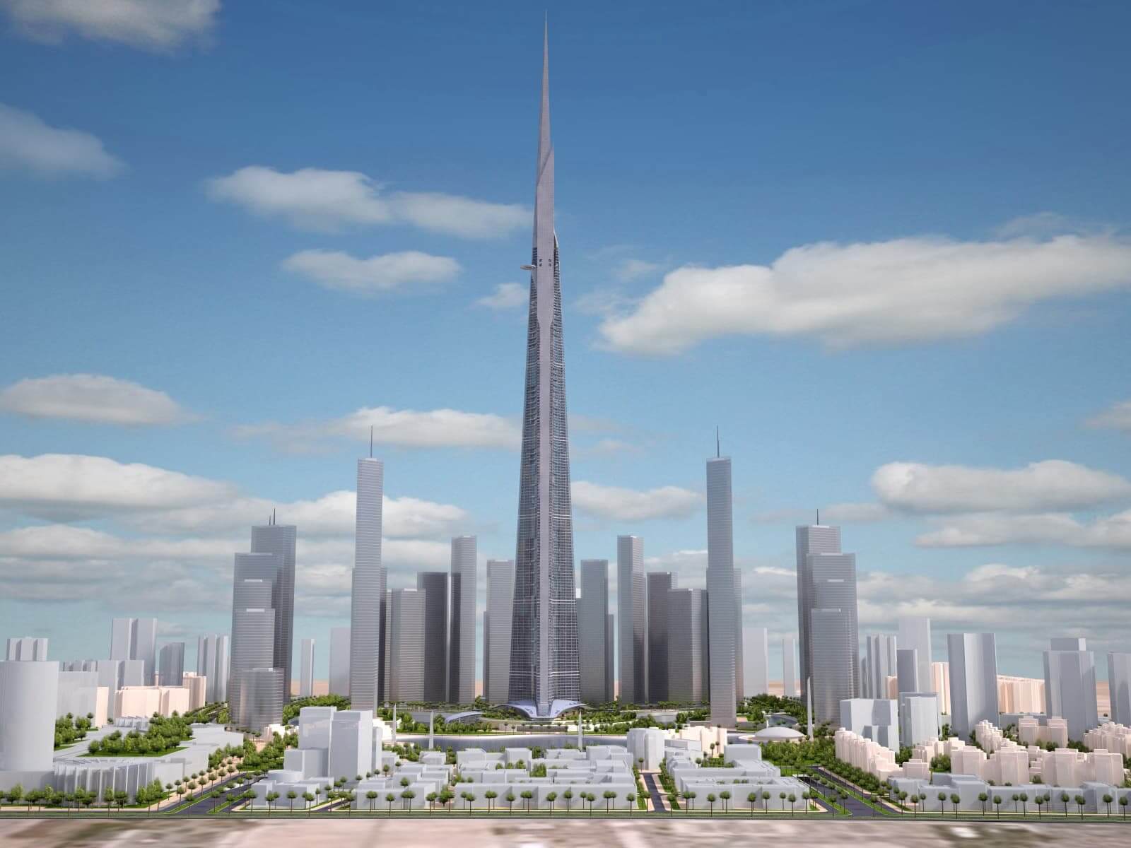 1600x1200 Kingdom Tower Yeddah Burj Al Mamlakah 3D Model