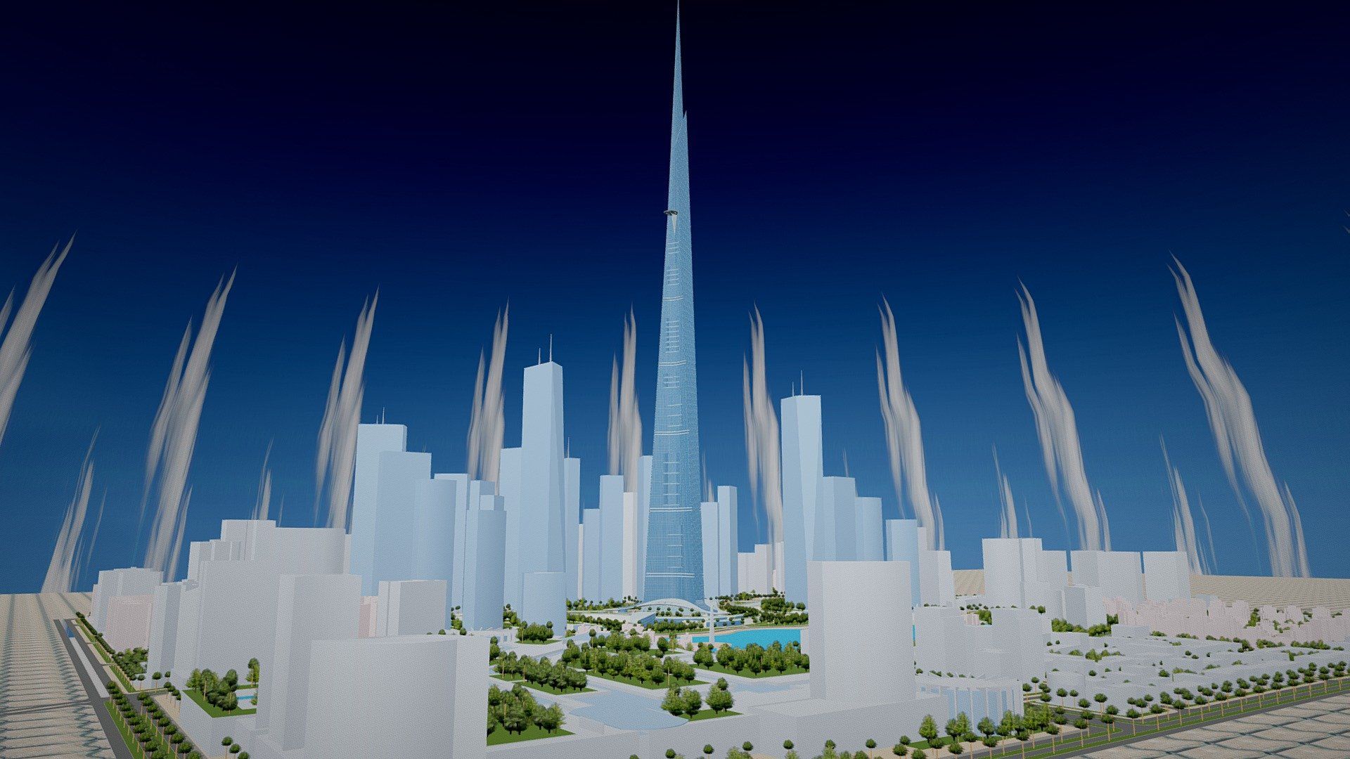 1920x1080 Kingdom Tower Yeddah Burj Al Mamlakah