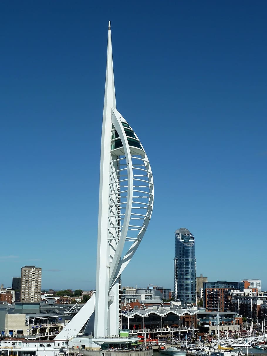 910x1213 HD wallpaper: White, Tower, Port, Sunny, summer, large, united kingdom, blue