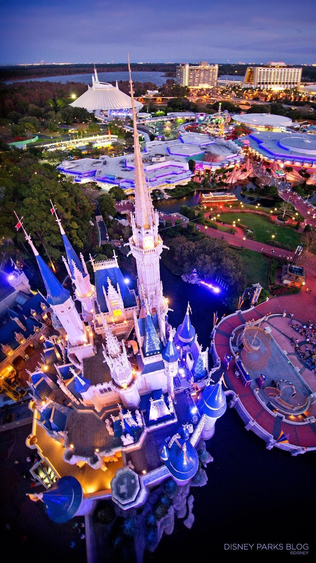1080x1920 Aerial view of the Magic Kingdom! (Wallpaper)