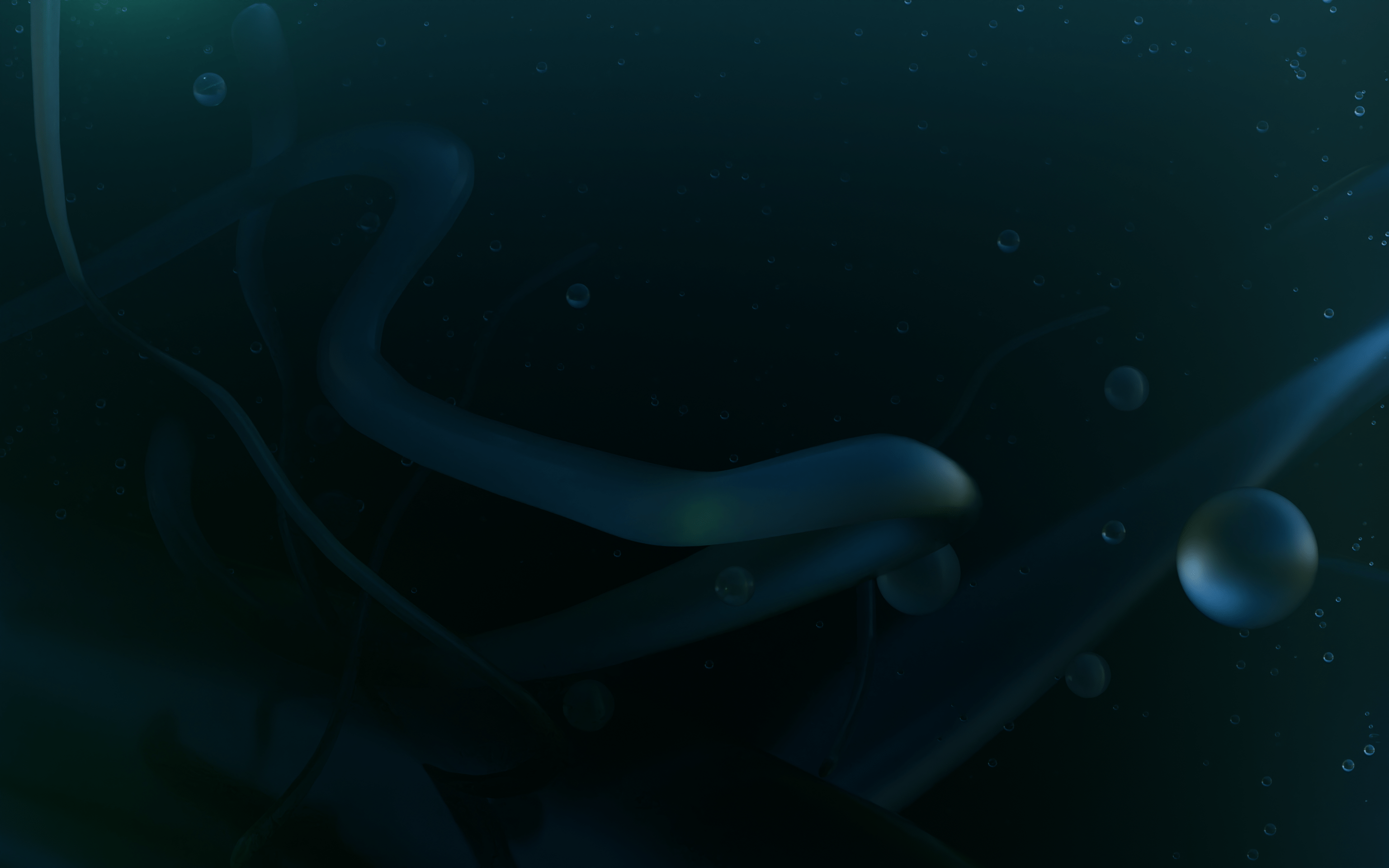 3072x1920 I tried creating a dark Aero wallpaper in blender, what can be improved?