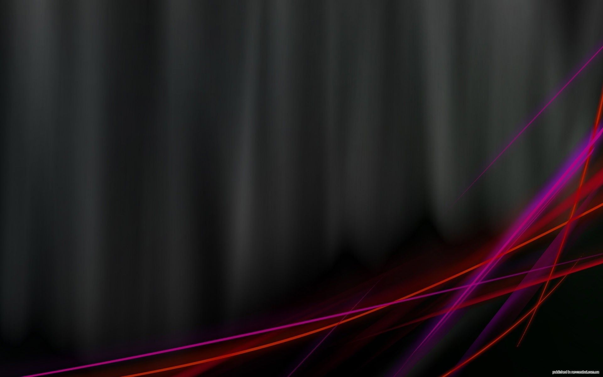 1920x1200 Dark Abstract HD: Neon Lines in Motion