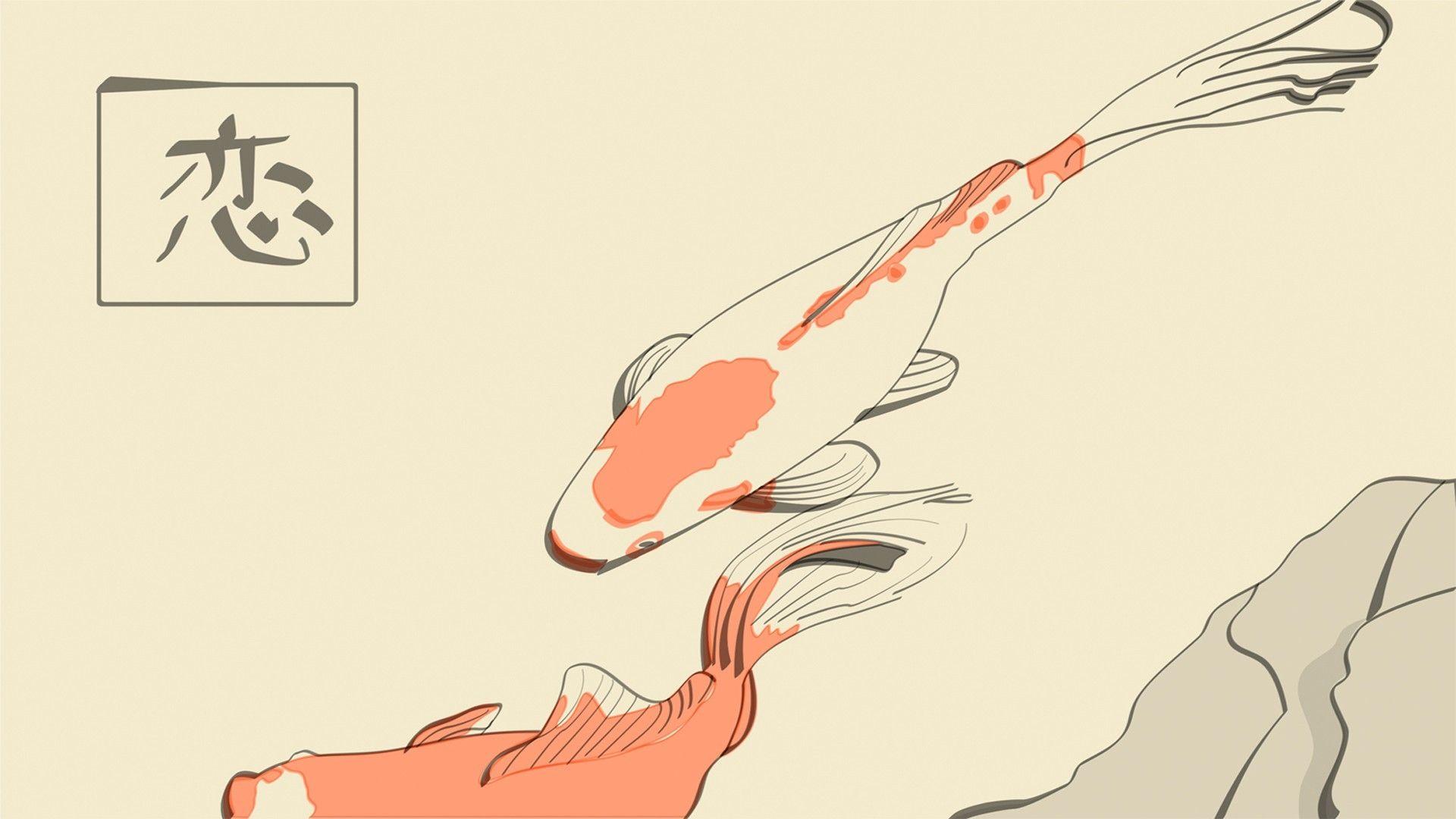 1920x1080 Download Wallpaper, Download 1920x1080 fish koi ukiyoe 1920x1080
