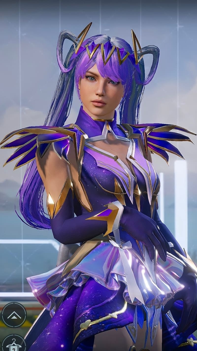 800x1422 Bgmi New, Purple Skin, war, game, HD phone wallpaper