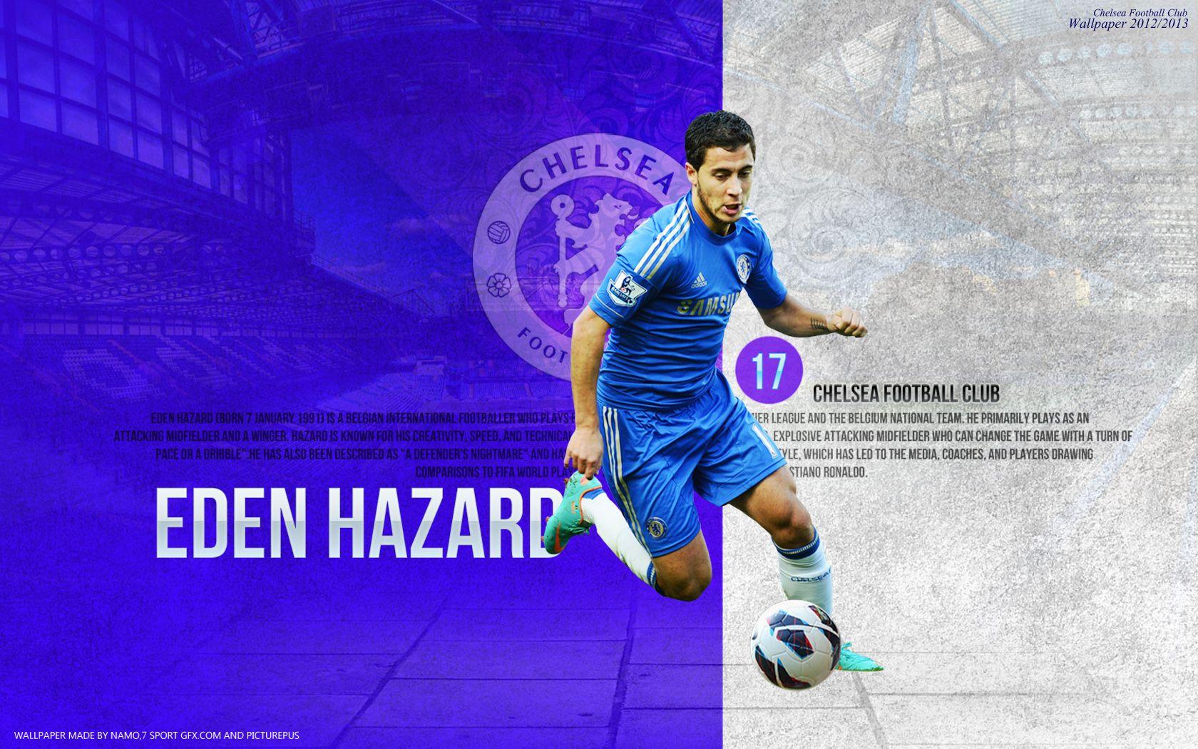 1680x1050 Free download Eden Hazard Chelsea Background Football Wallpaper HD
