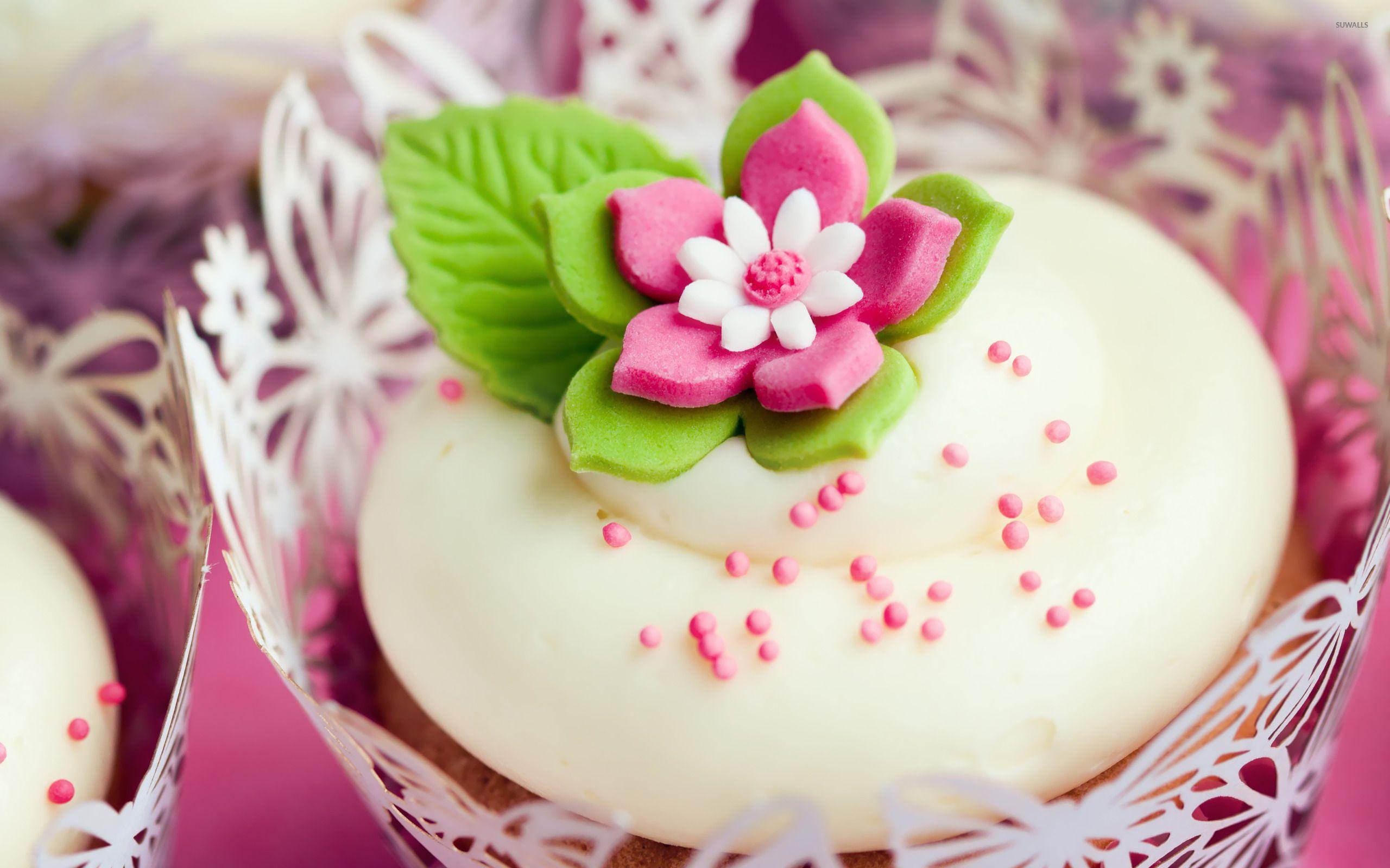 2560x1600 Colorful cupcakes on the pancakes wallpaper wallpaper