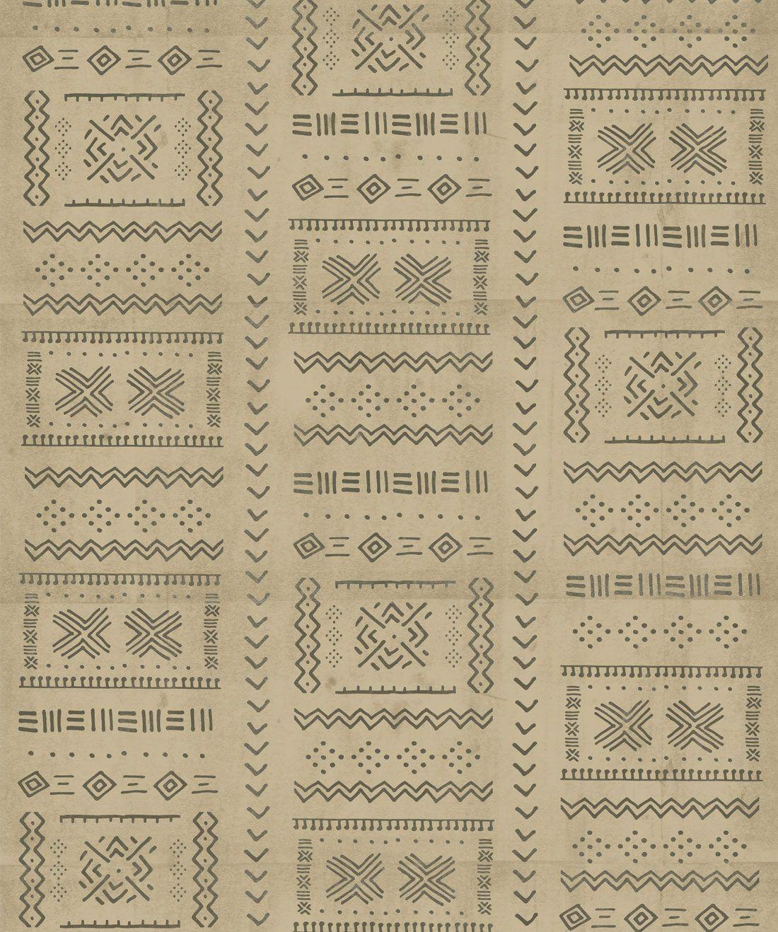 1100x1318 Tribal Mud Wallpaper, Rich Tones & Rugged Textures