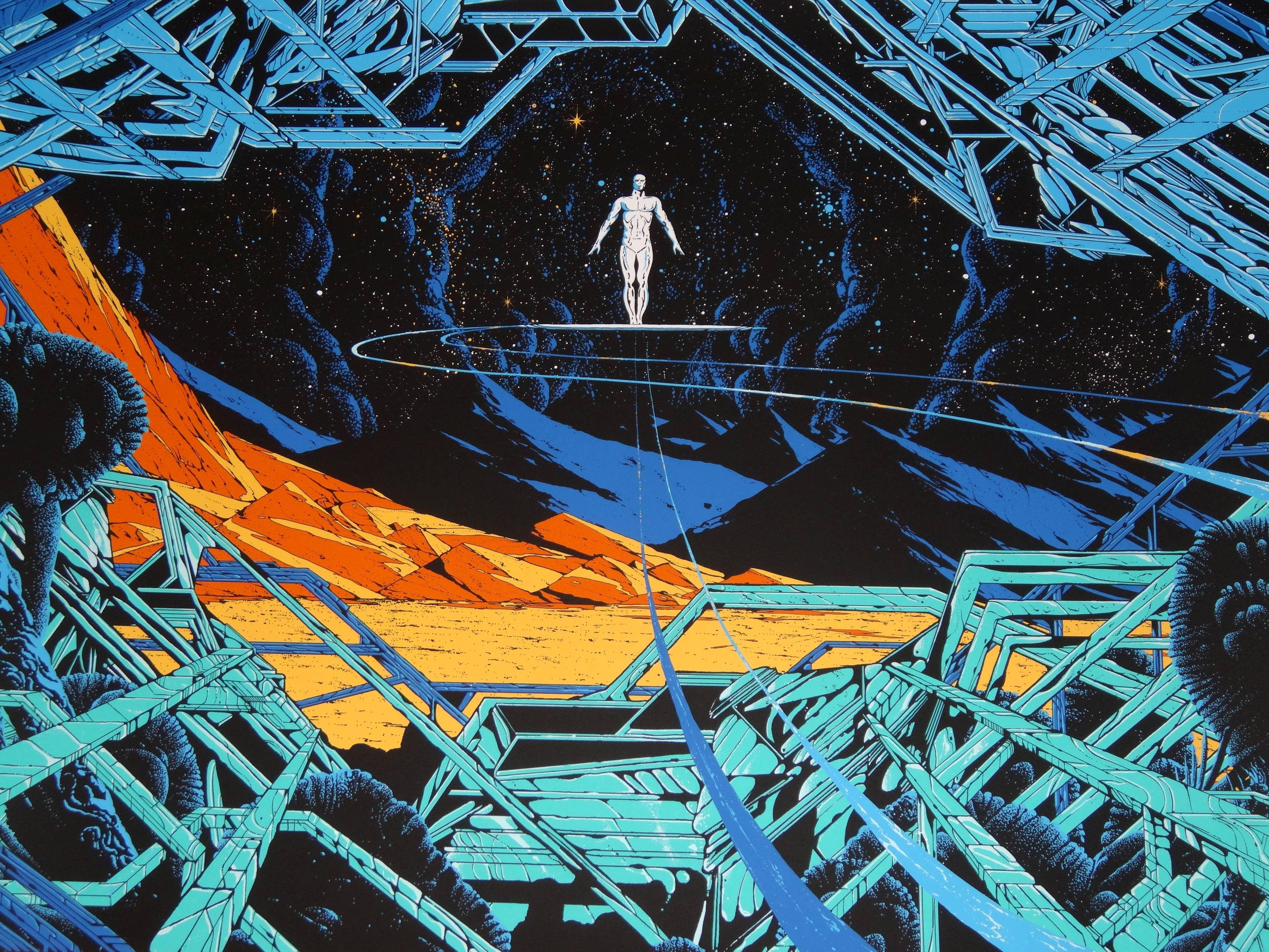 4896x3672 Abstract painting, Kilian Eng, science fiction, Silver Surfer HD