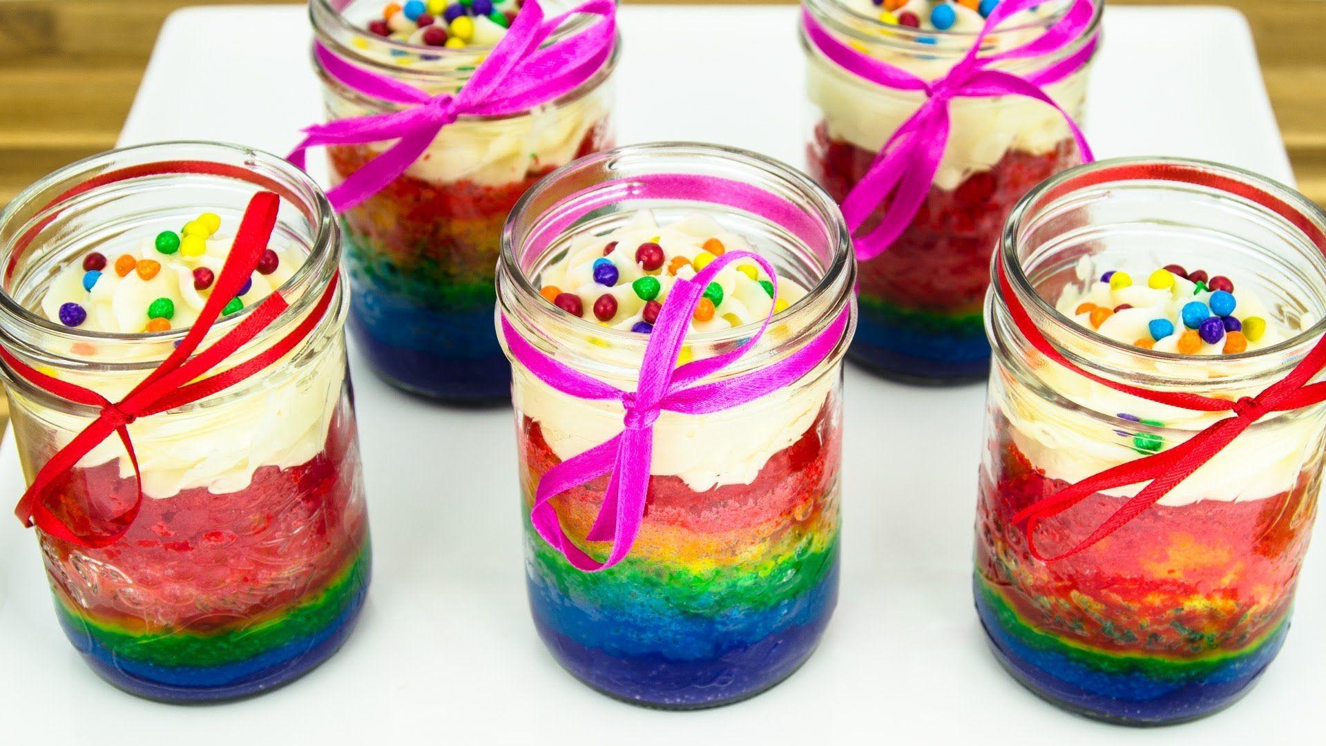 1920x1080 Rainbow Cupcakes in a Jar: How to Make