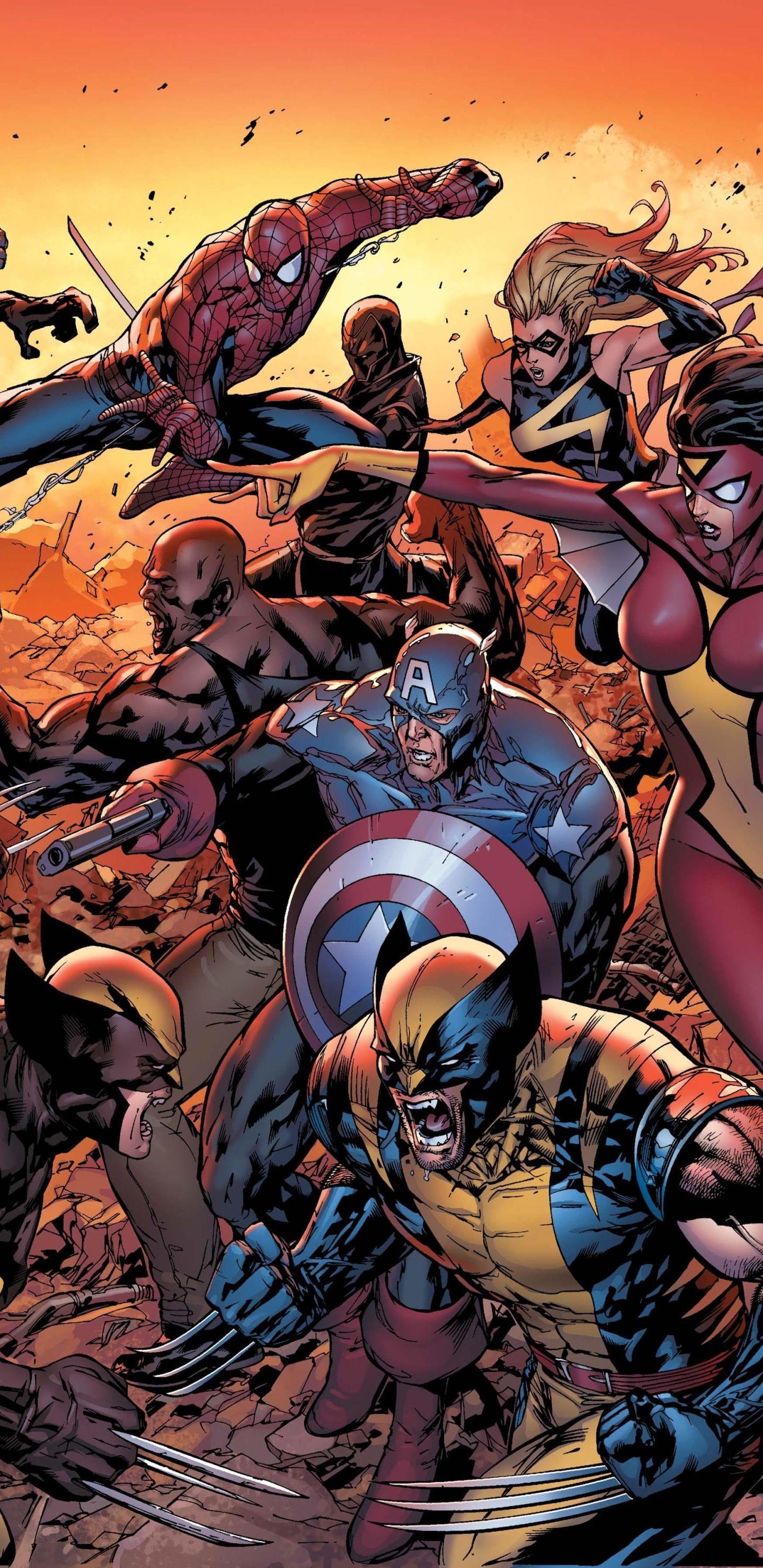 Hình nền 1440x2960 ​​Comics New Avengers (1440x2960)