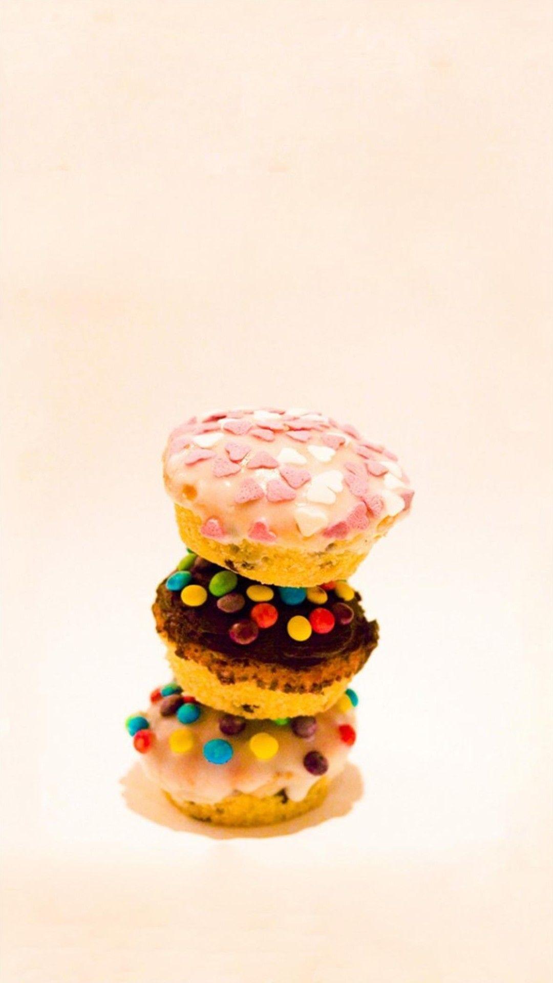 1080x1920 Delicious Cute Colorful Cupcake #iPhone #plus #wallpaper. iPhone