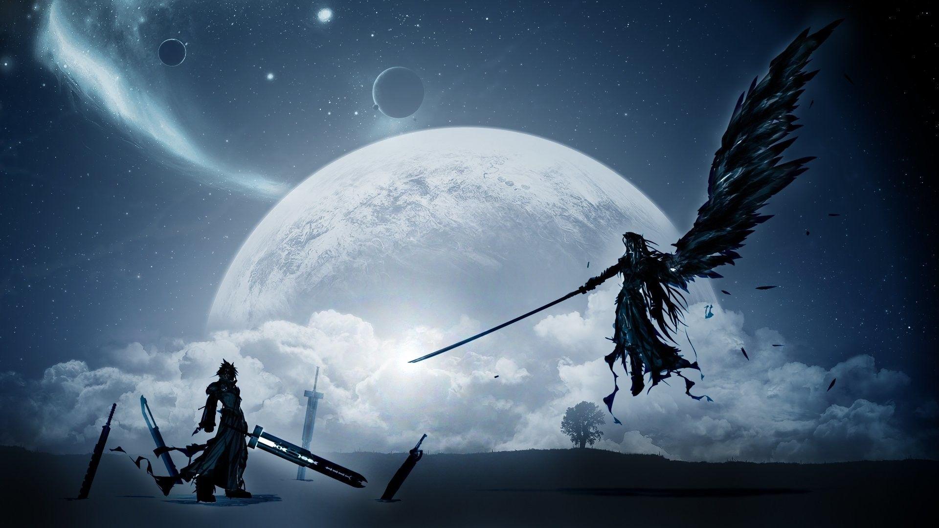 1920x1080 Cloud and Sephiroth Wallpaper