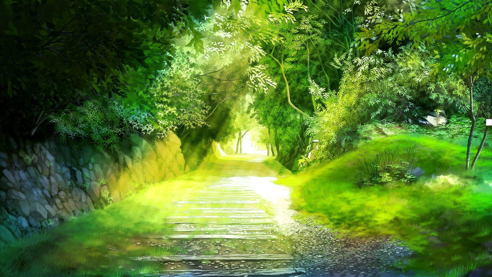 Anime Green Wallpapers - Top Free Anime Green Backgrounds - WallpaperAccess