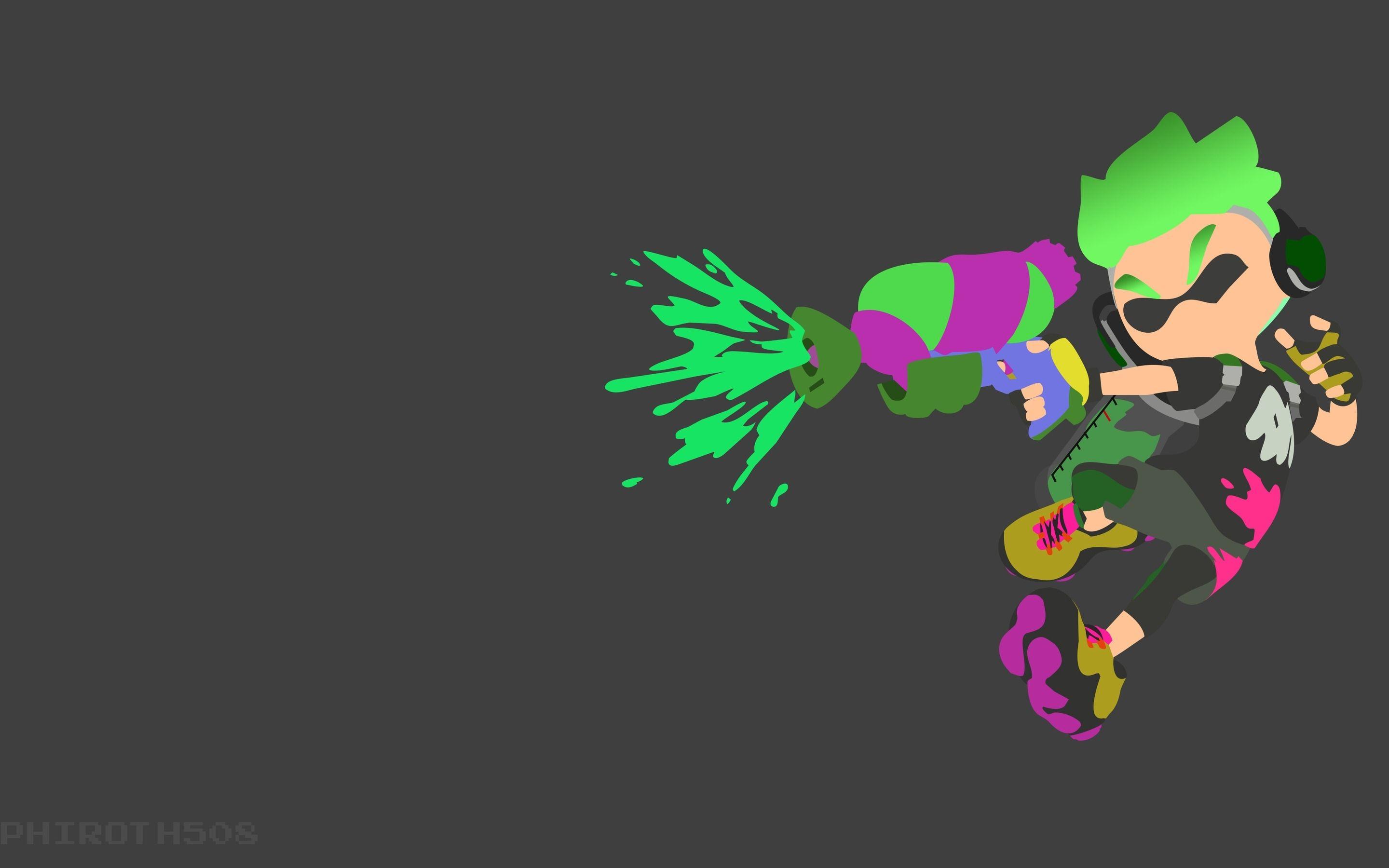 2880x1800 Inkling Splatoon 2 Minimalist Macbook Pro 2