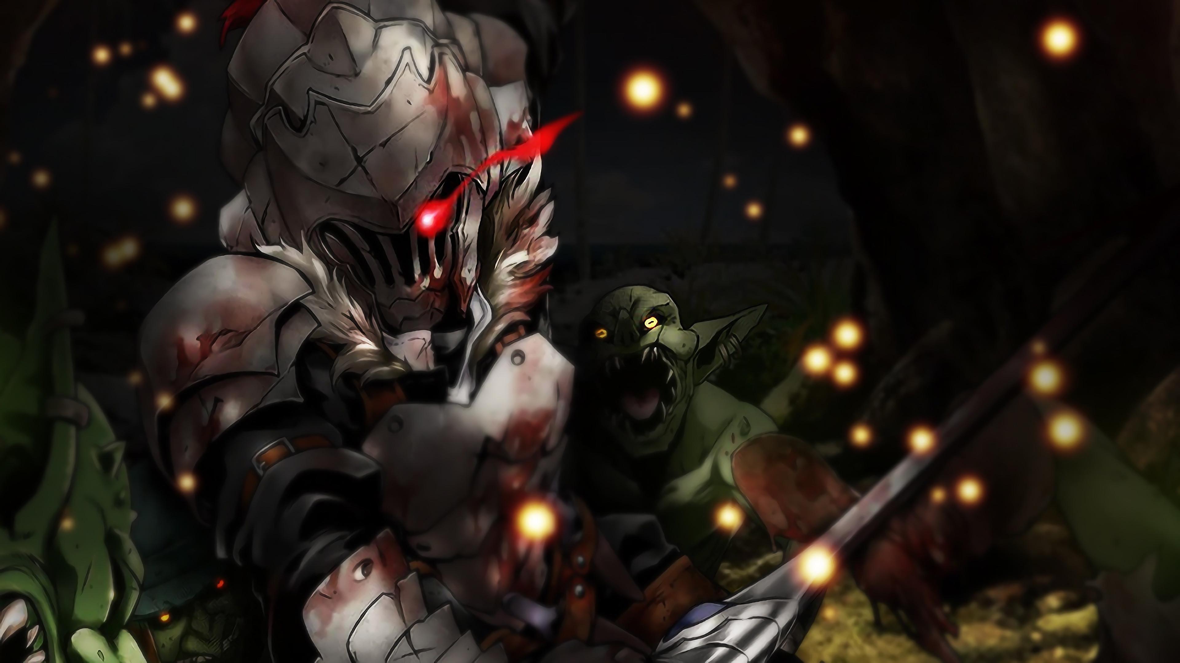 3840x2160 Goblin Slayer Fighting Anime 4K