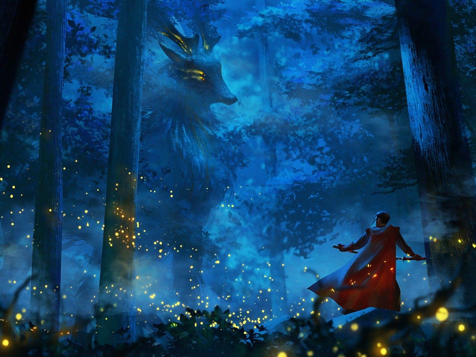 1600x1200 Anime Creature Fighting 1600x1200 Resolution HD 4k