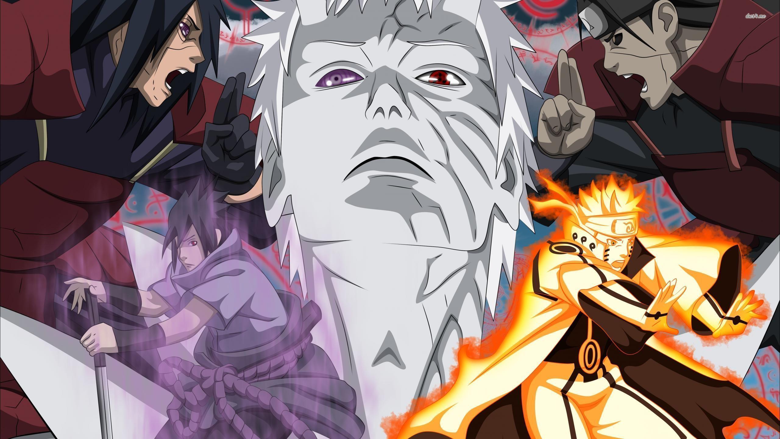 2560x1440 Naruto characters fighting wallpaper wallpaper