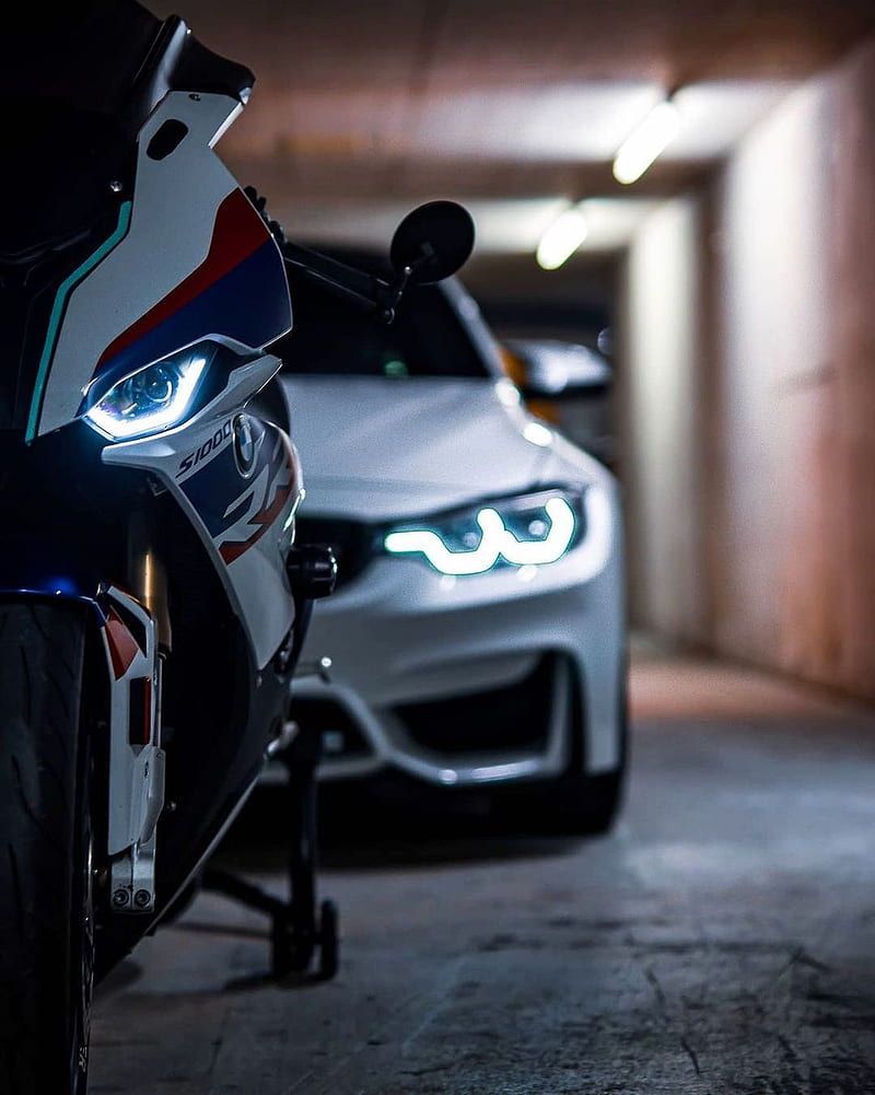 800x1001 BMW, bike, car, HD phone wallpaper