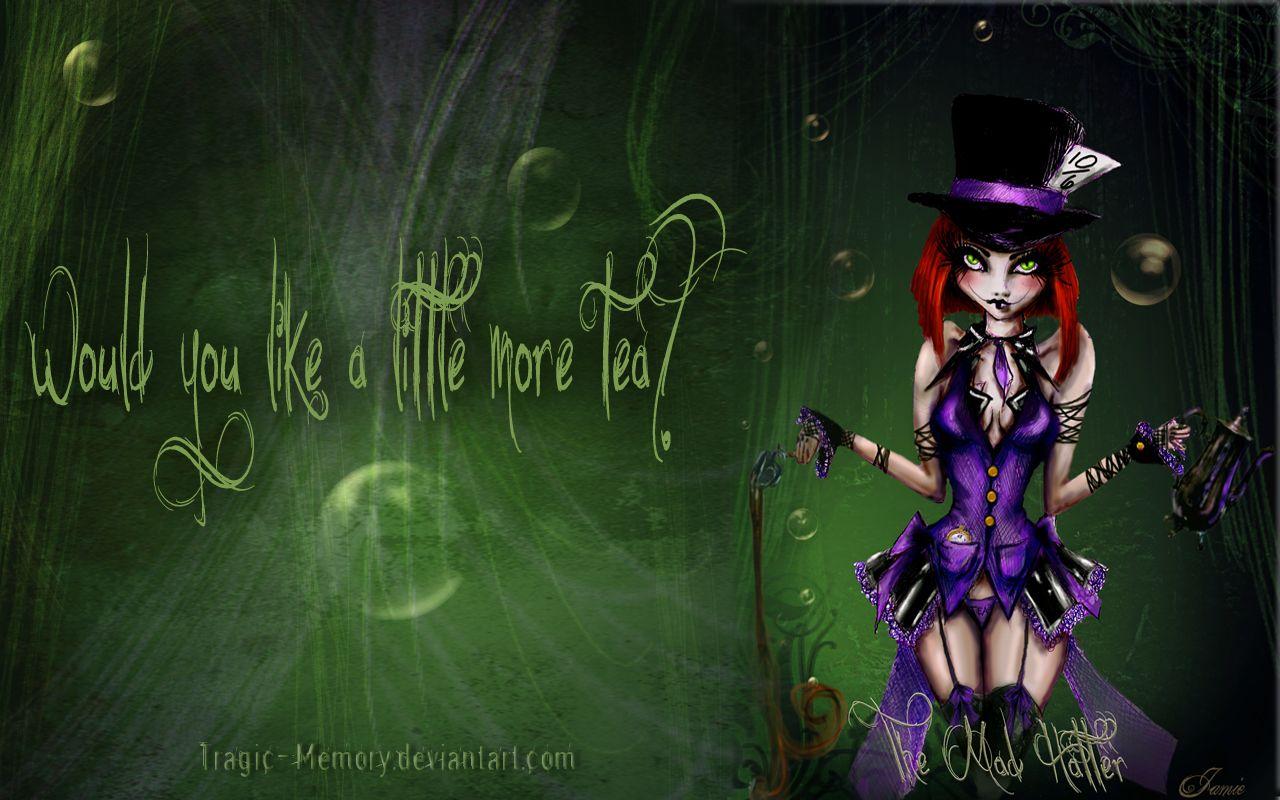 Mad Hatter talking  Alice in Wonderland Wallpaper  Wallaland