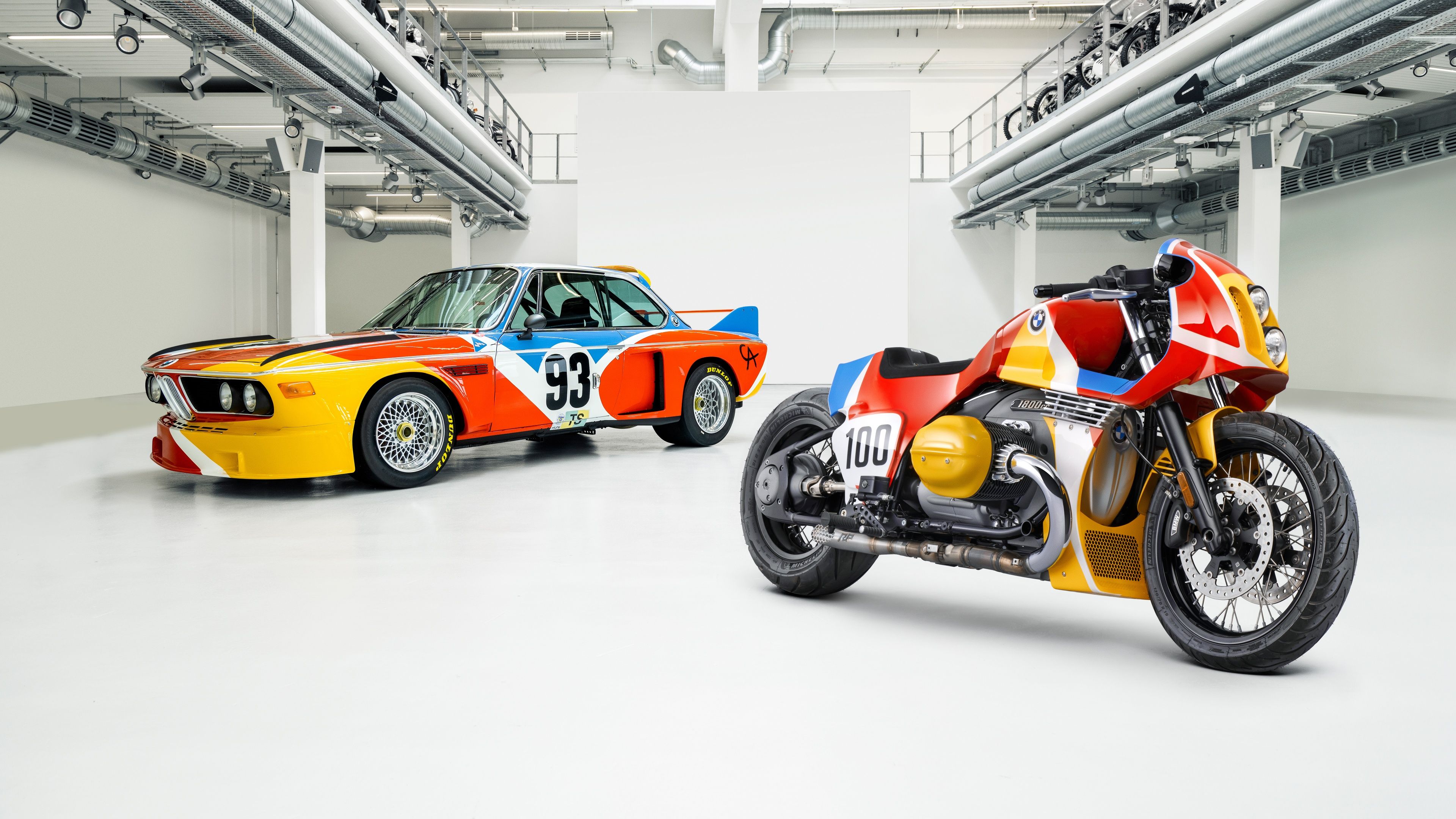 3840x2160 BMW Art car Wallpaper 4K, BMW 1.8 CSL Art Bike, BMW CSL, 5K