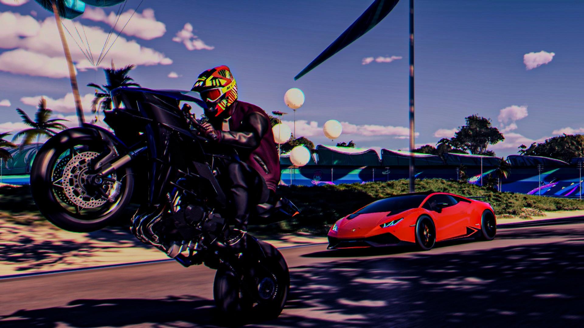 1920x1080 The Bike X Car Duo Is The Best Type Of Pic U Can Get : R The_Crew
