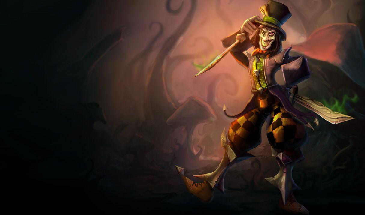 1215x717 Mad Hatter Shaco Skin of Legends Wallpaper
