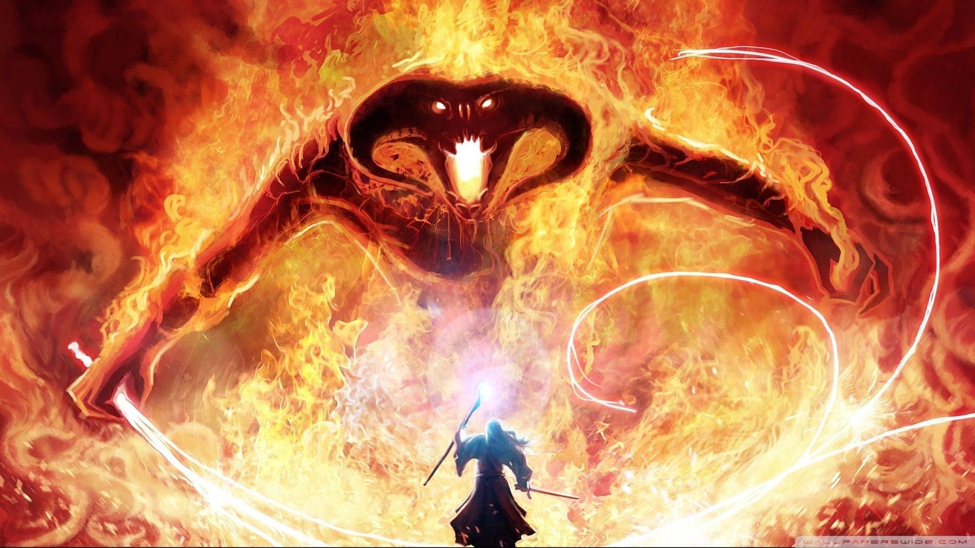 1920x1080 Download Durin's Bane, The Balrog of Morgoth Wallpaper