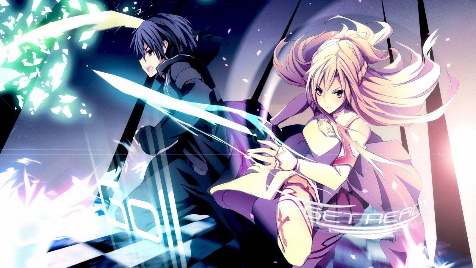 1600x900 Download 1600x900 Kirito and Asuna Sword Art Online Wallpaper