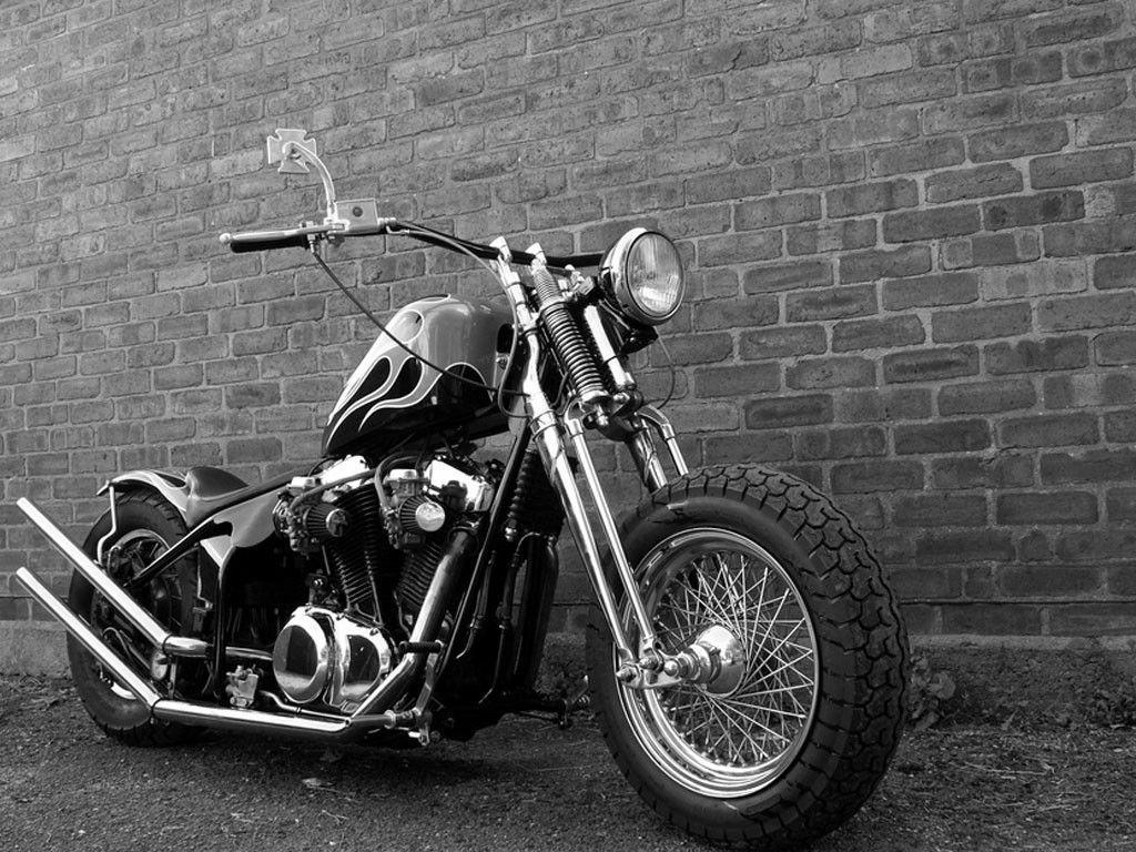 1024x768 Black Chopper Desktop Wallpaper