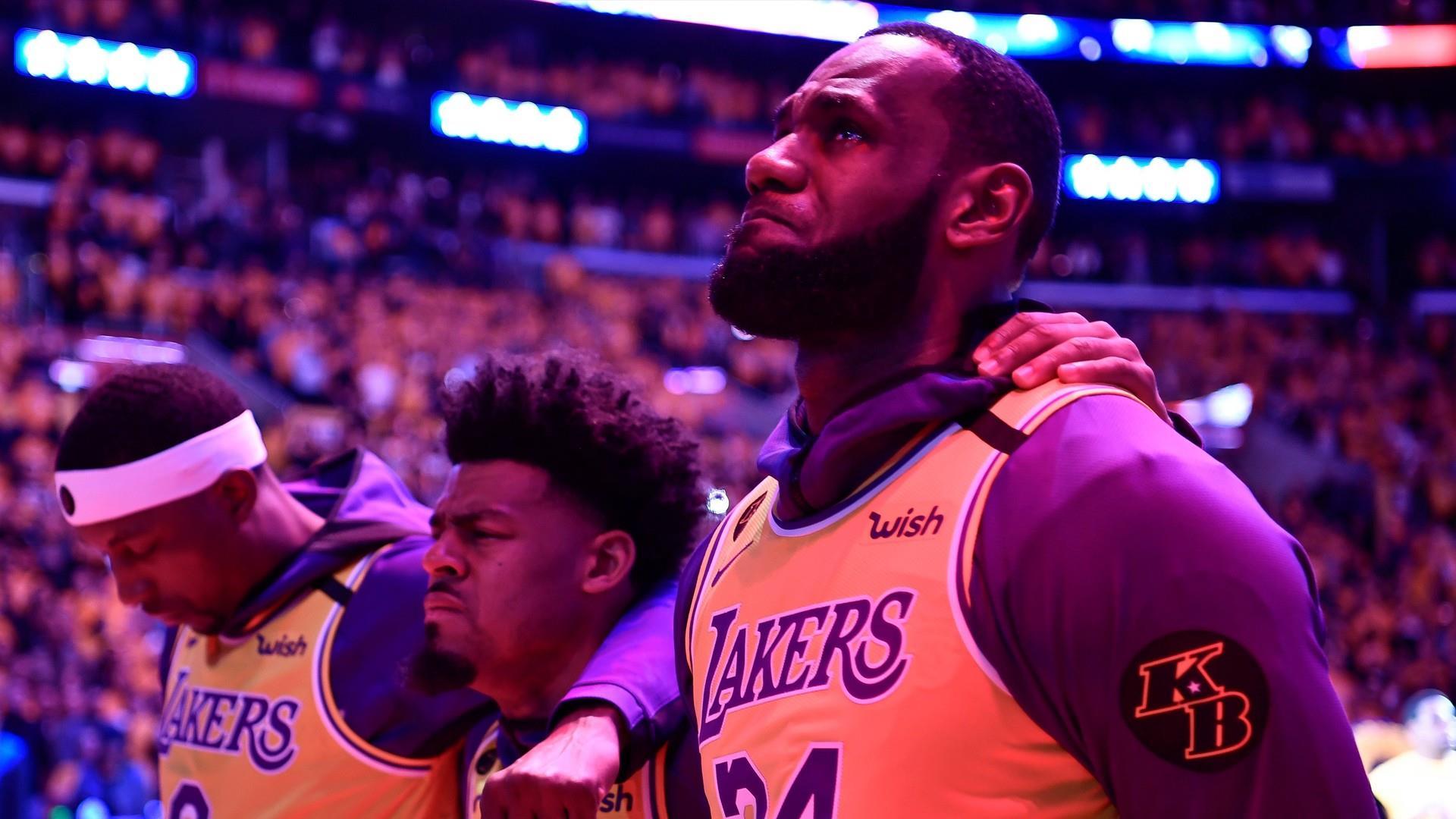 1920x1080 LeBron leads Lakers in emotional tribute for Kobe Bryant