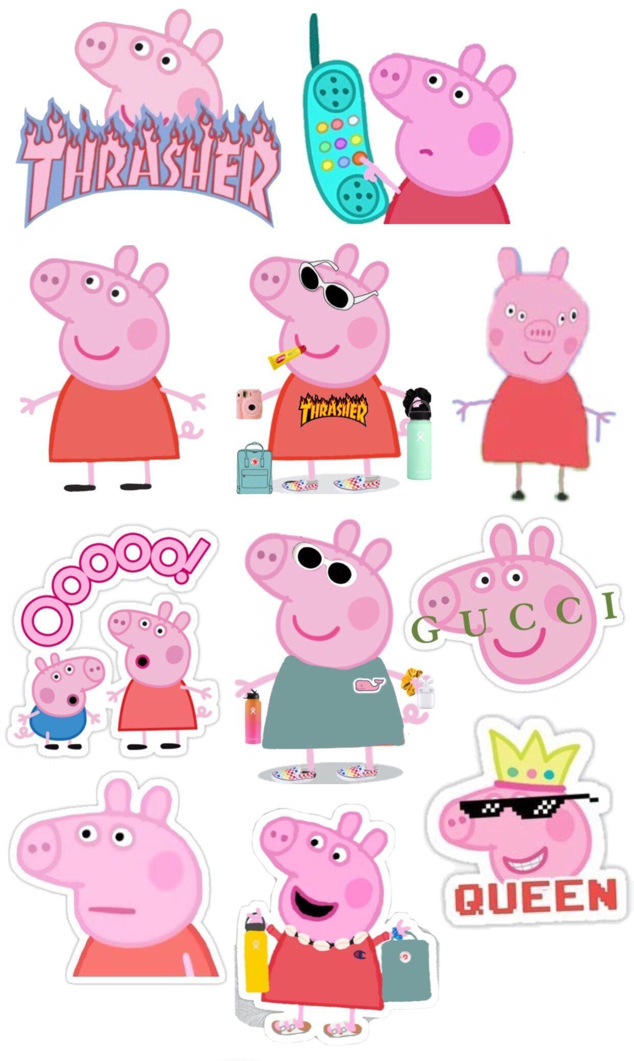1242x2077 Peppa Pig Hydro Flask Sticker