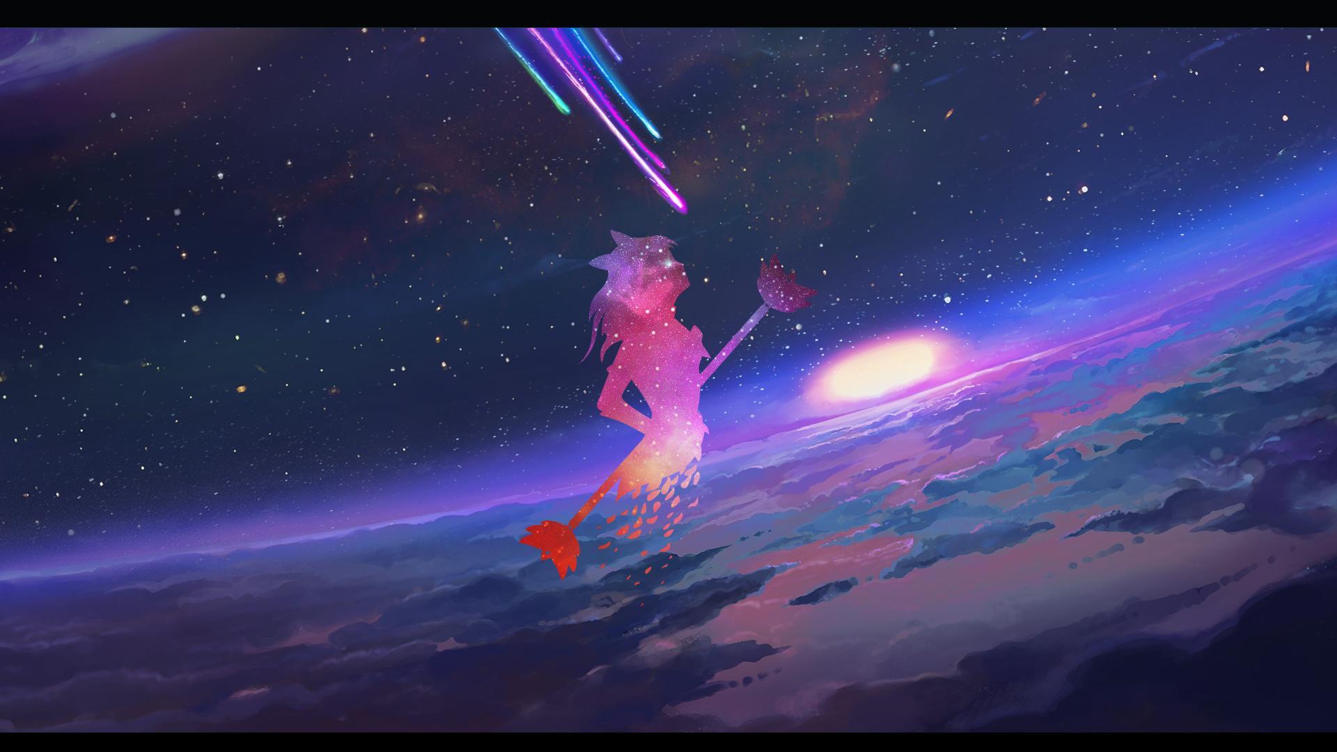 1920x1080 Star Guardian silhouette splash wallpaper please!