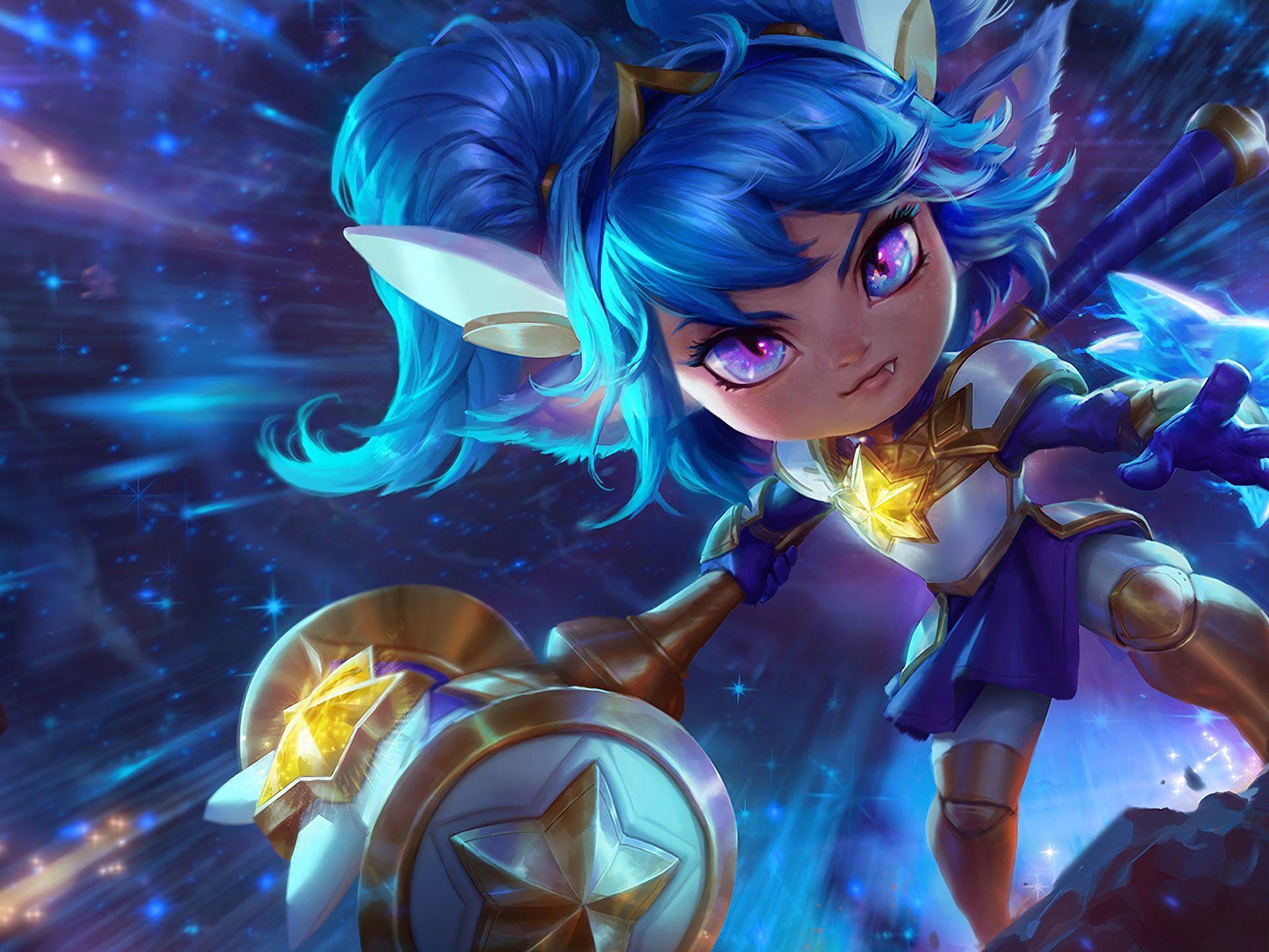 1920x1440 League Of Legends Star Guardian Poppy Lol Splash Art Wallpaper HD :
