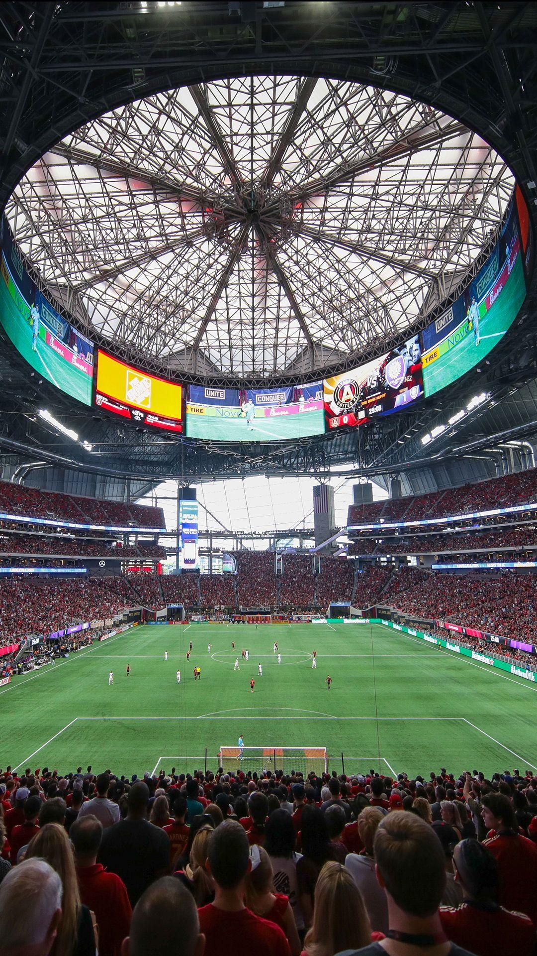 1080x1920 Free download Mercedes Benz Stadium Atlanta United Wallpaper