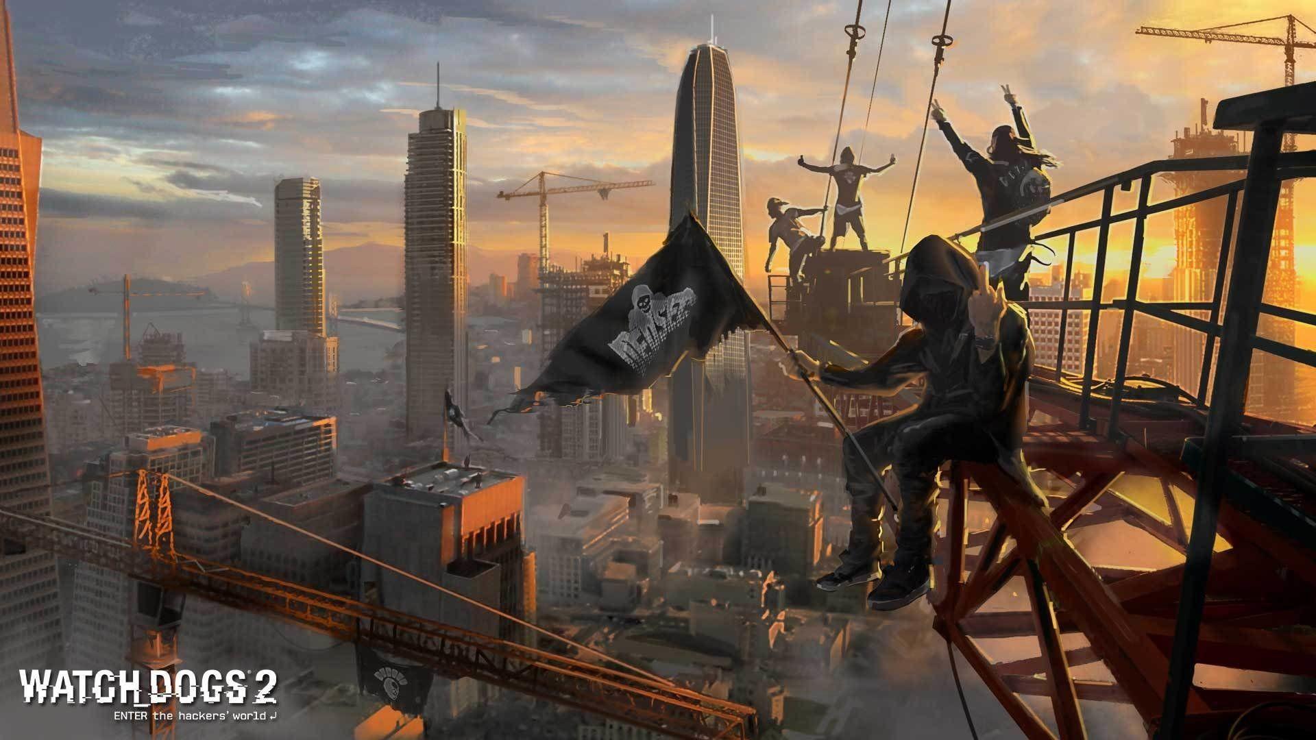 1920x1080 Video Game Watch Dogs 2 Wallpaper. Videojuegos, Juegos de arte
