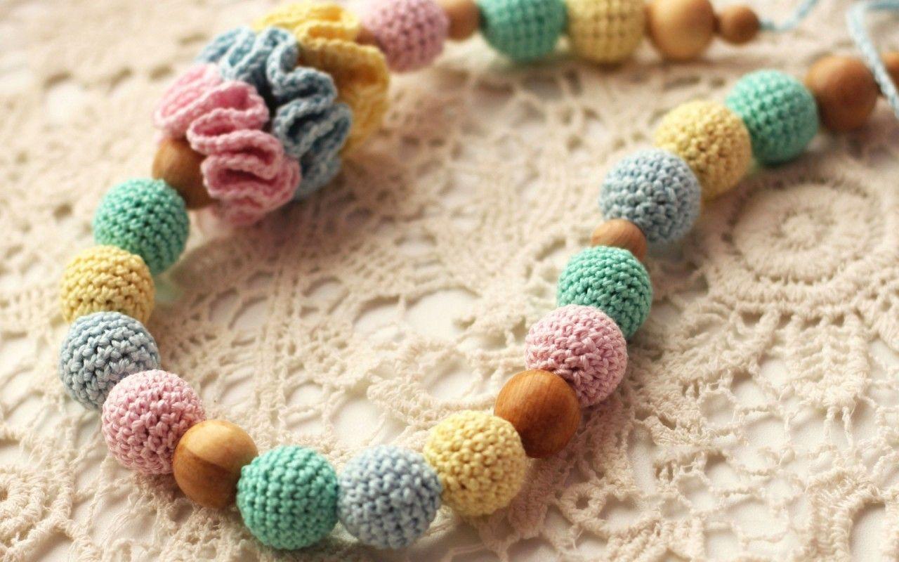 1280x800 Crochet bracelet, photography wallpaper. Crochet bracelet