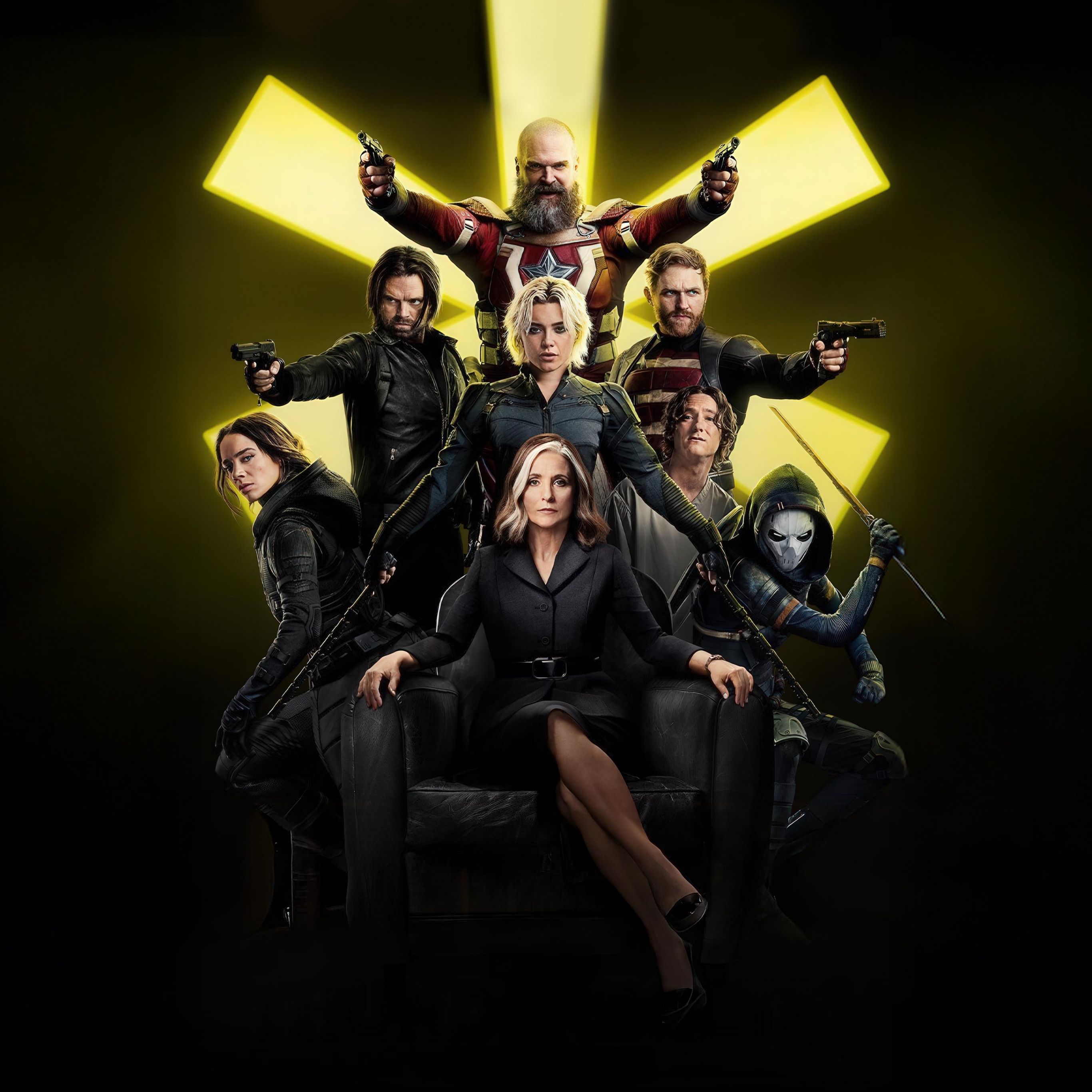 2732x2732 Thunderbolts Wallpaper 4K, Dark background, Movie poster, 5K