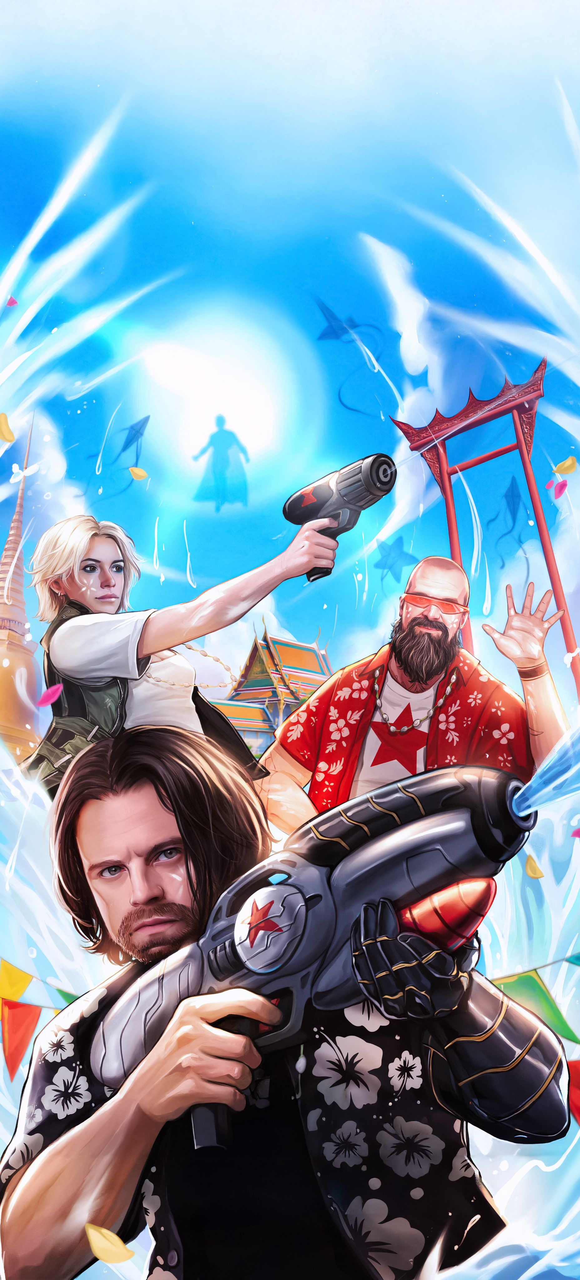 1858x4096 Ａｌｏｎｅｂｏｙ on X: Thunderbolts Wallpaper! ⚡️ / X
