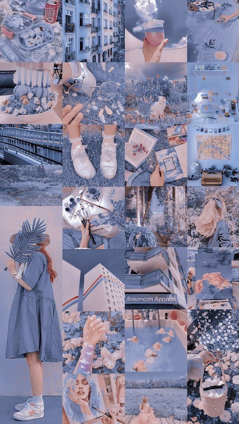 800x1422 Aesthetic, blue, cute, girl, girly, sky, HD phone wallpaper