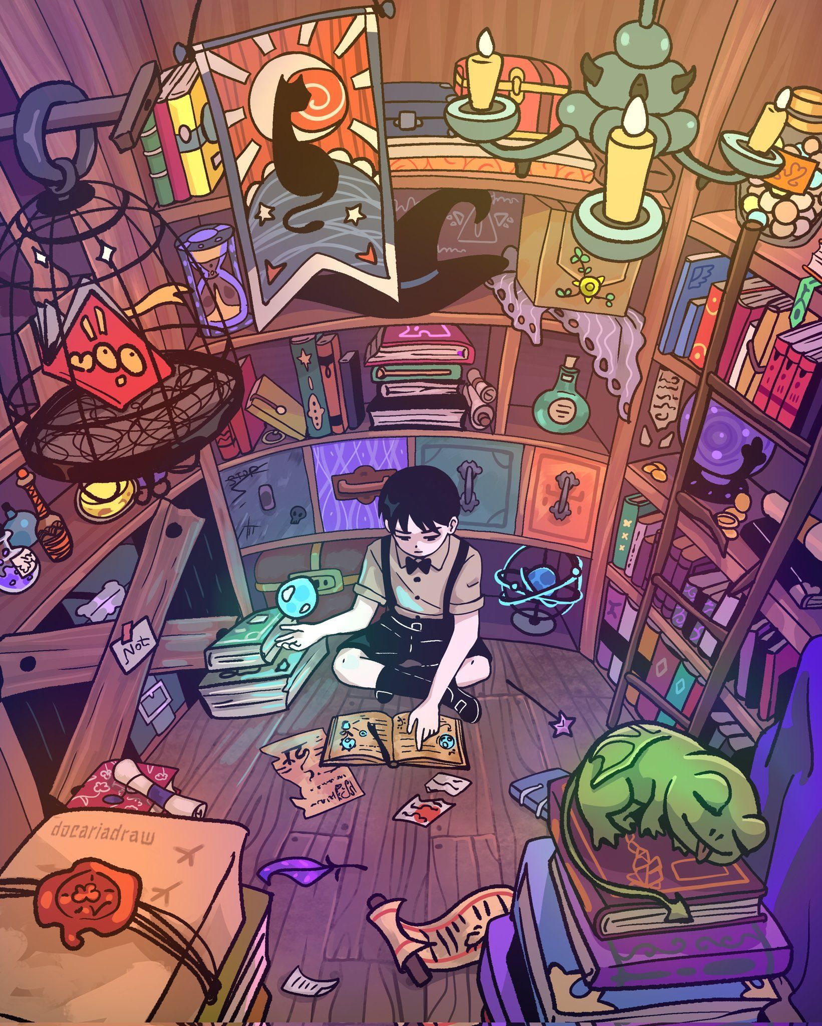 1641x2048 Docaria on X: Yeah, finally I finished drawing a fanart for a wonderful comic book Hooky✨️ I was very inspired by the unusual and magical atmosphere when reading. Thanks to the author @