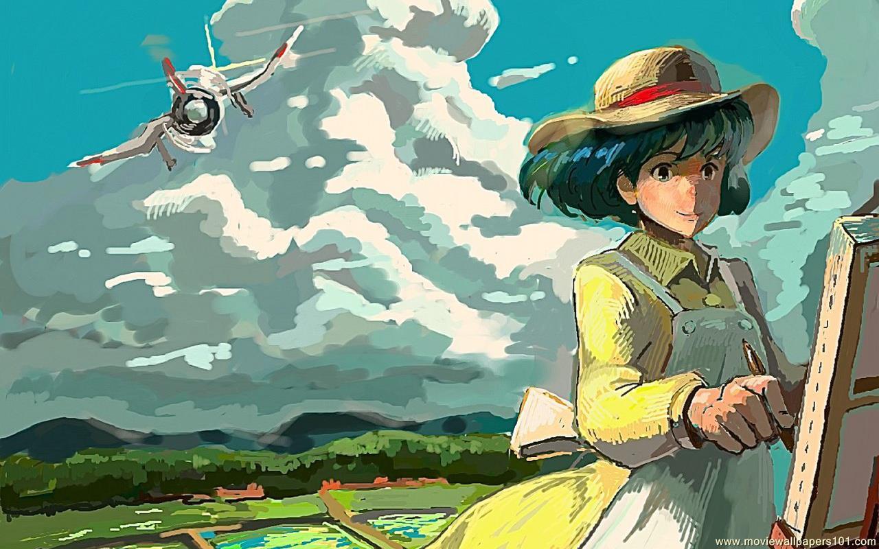 50 High res desktop backgrounds from The Wind Rises