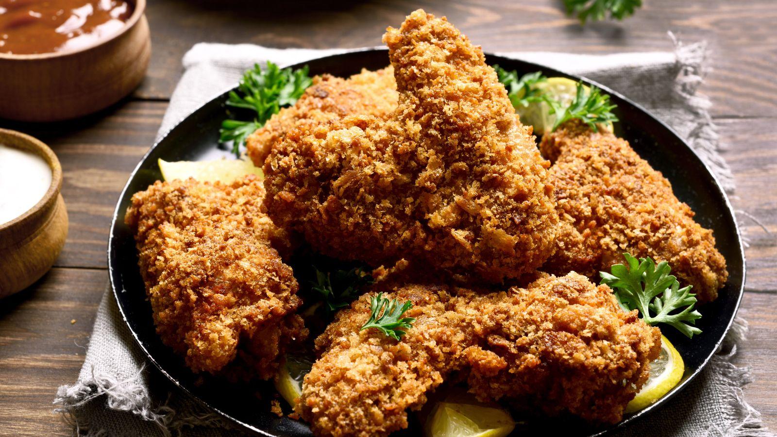 1600x900 Baked crispy chicken wings Desktop wallpaper 1600x900