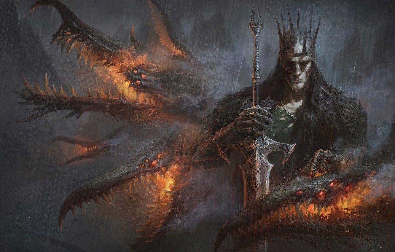 1332x850 Wallpaper sword, being, art, Fantasy, art, Alexander Skripnikov