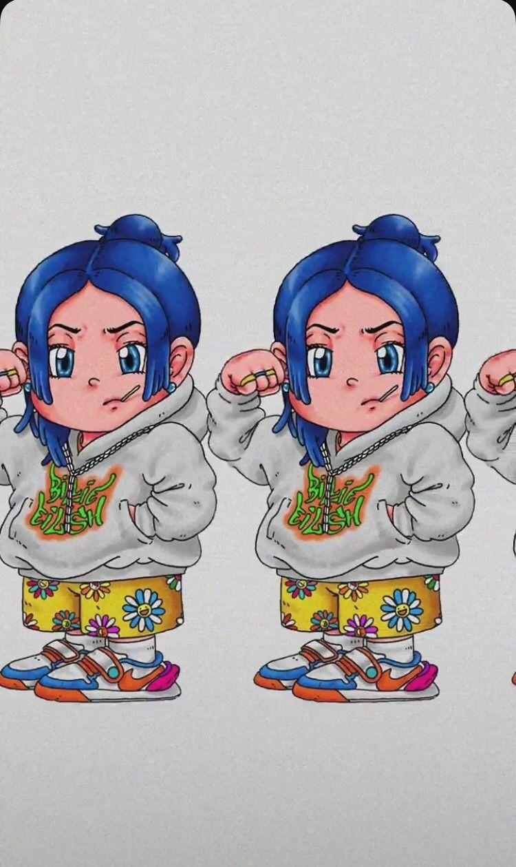 Billie Eilish Cartoon Wallpapers - Top Free Billie Eilish Cartoon