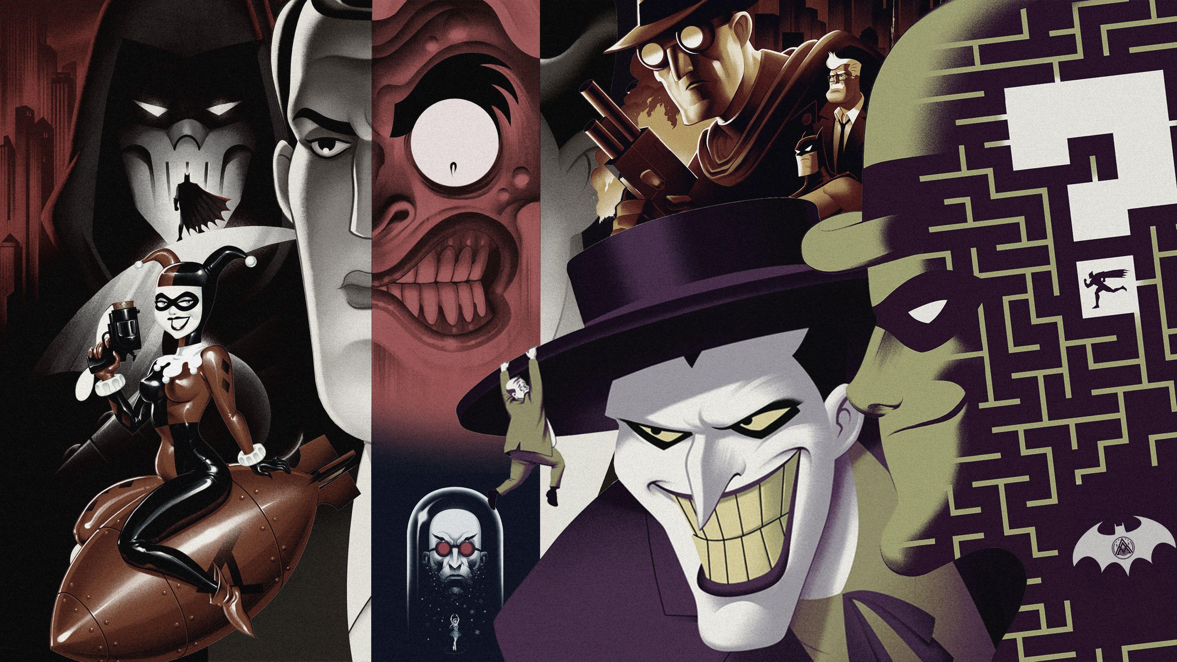 3840x2160 Batman Cartoon Wallpaper