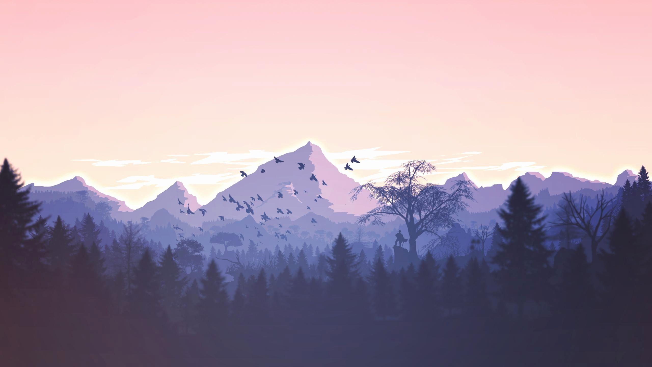 2560x1440 Minimalist Mountain Wallpaper HD Luxury .