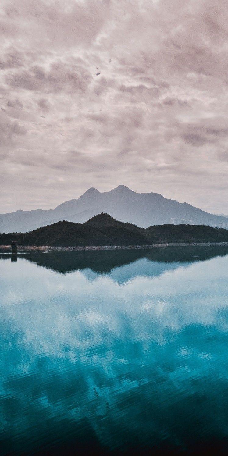 748x1496 In Reflection: Water, Mountains, Sky. Nature wallpaper, Nature