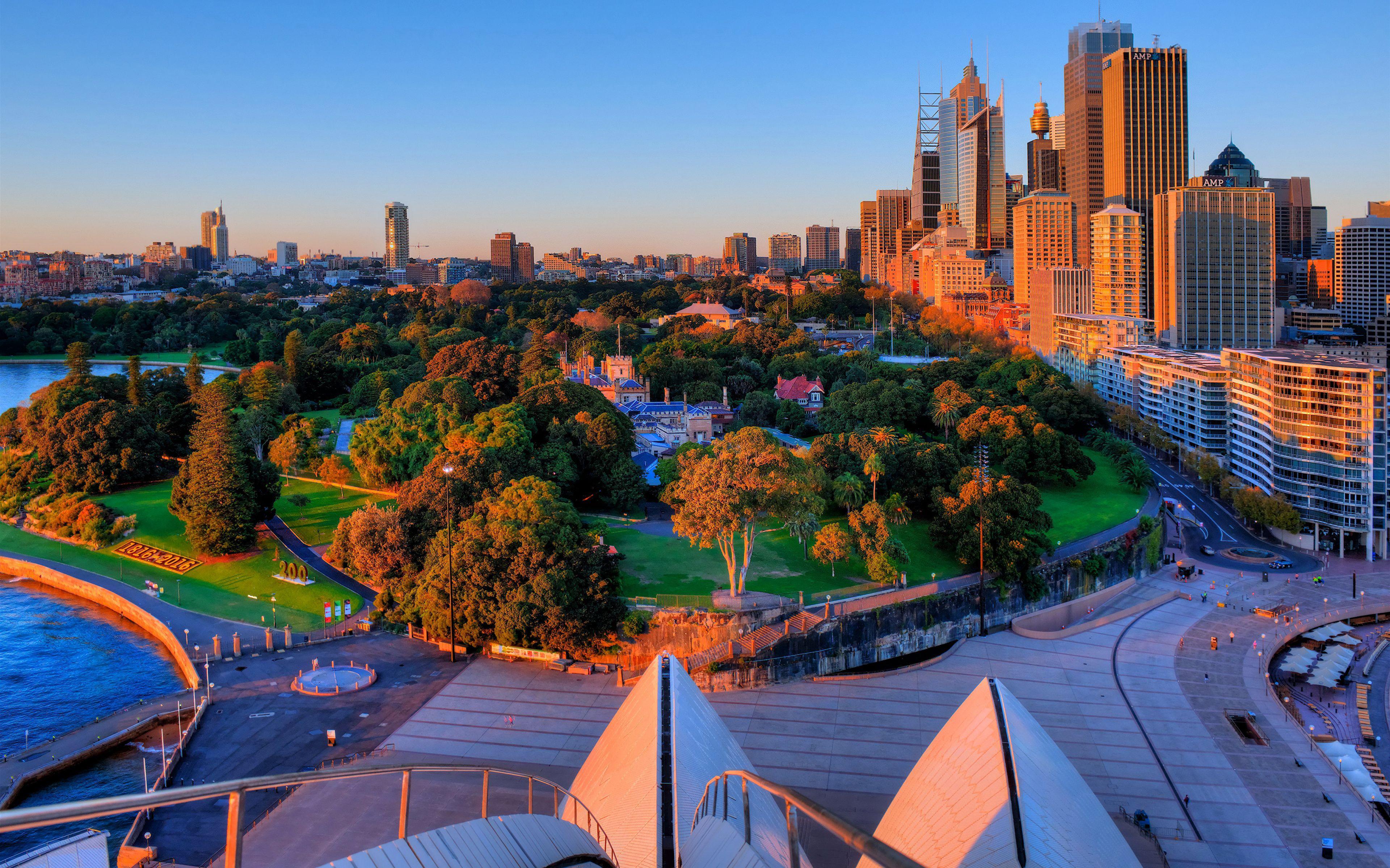 3840x2400 Picture Sydney Australia Royal Botanical Gardens park 3840x2400