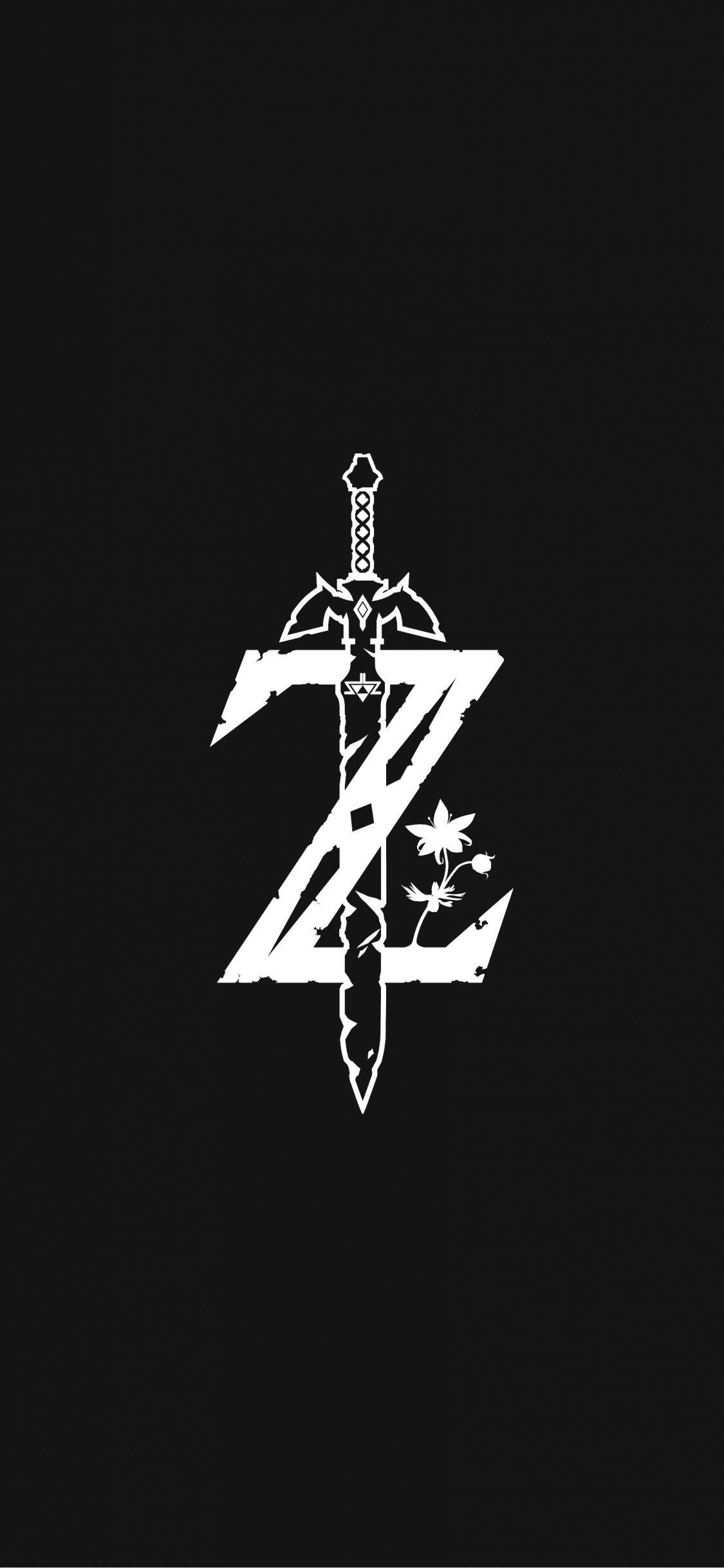 1125x2436 Download 1125x2436 The Legend Of Zelda, Logo Wallpaper for iPhone